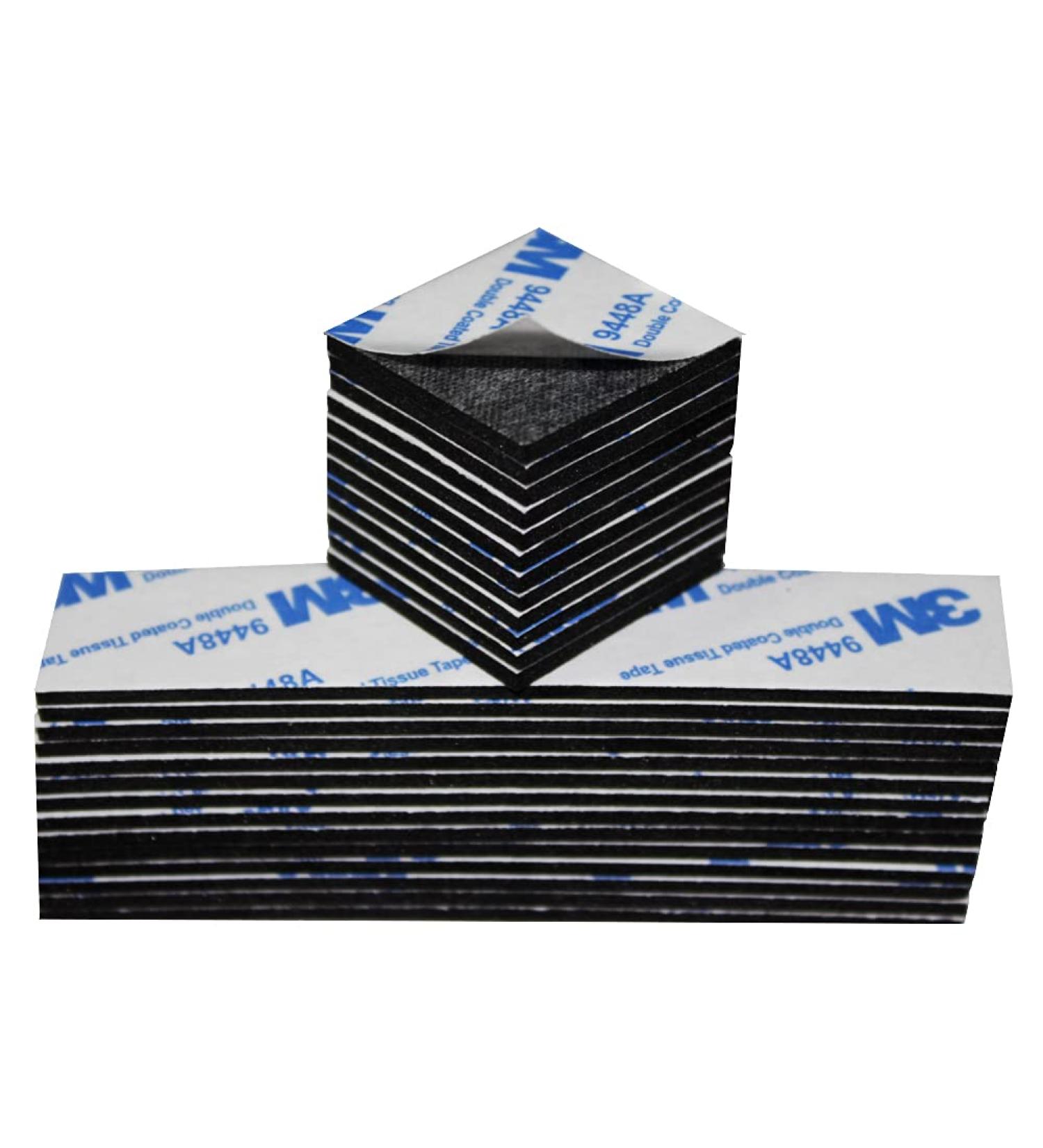 AIHOLU Double Sided Foam Tape 130PCS - Heavy Duty Mounting Adhesive for Crafts, Photos, Walls - Black Strip and Square Included - 7.9*11.8*0.6 - Buy Online on GoSupps.com
