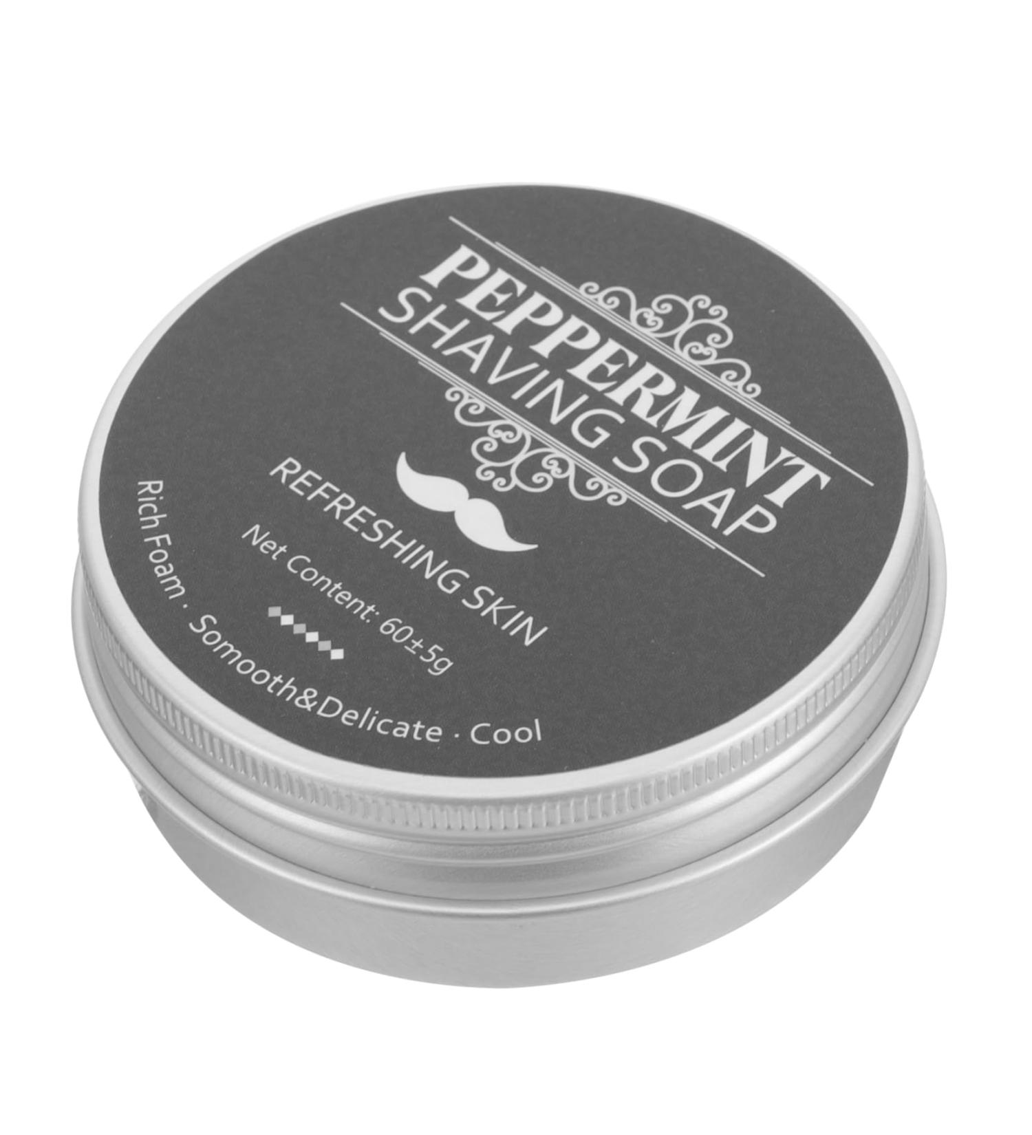Buy Scented Shave Soap for Men - Peppermint Bar Shaving Soap | International Shipping Available - Buy Online on GoSupps.com