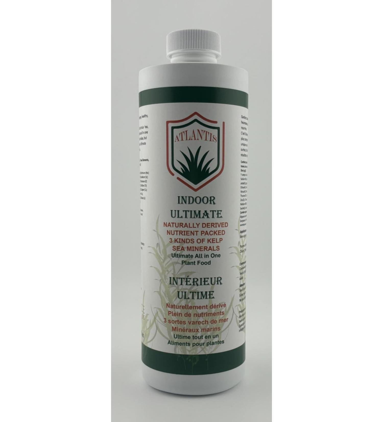 Atlantis Indoor Ultimate - All in One Plant Food with sea Minerals Vitamins 3 Kelps Seaweed Extract Optimal Growth and Health - Buy Online on GoSupps.com