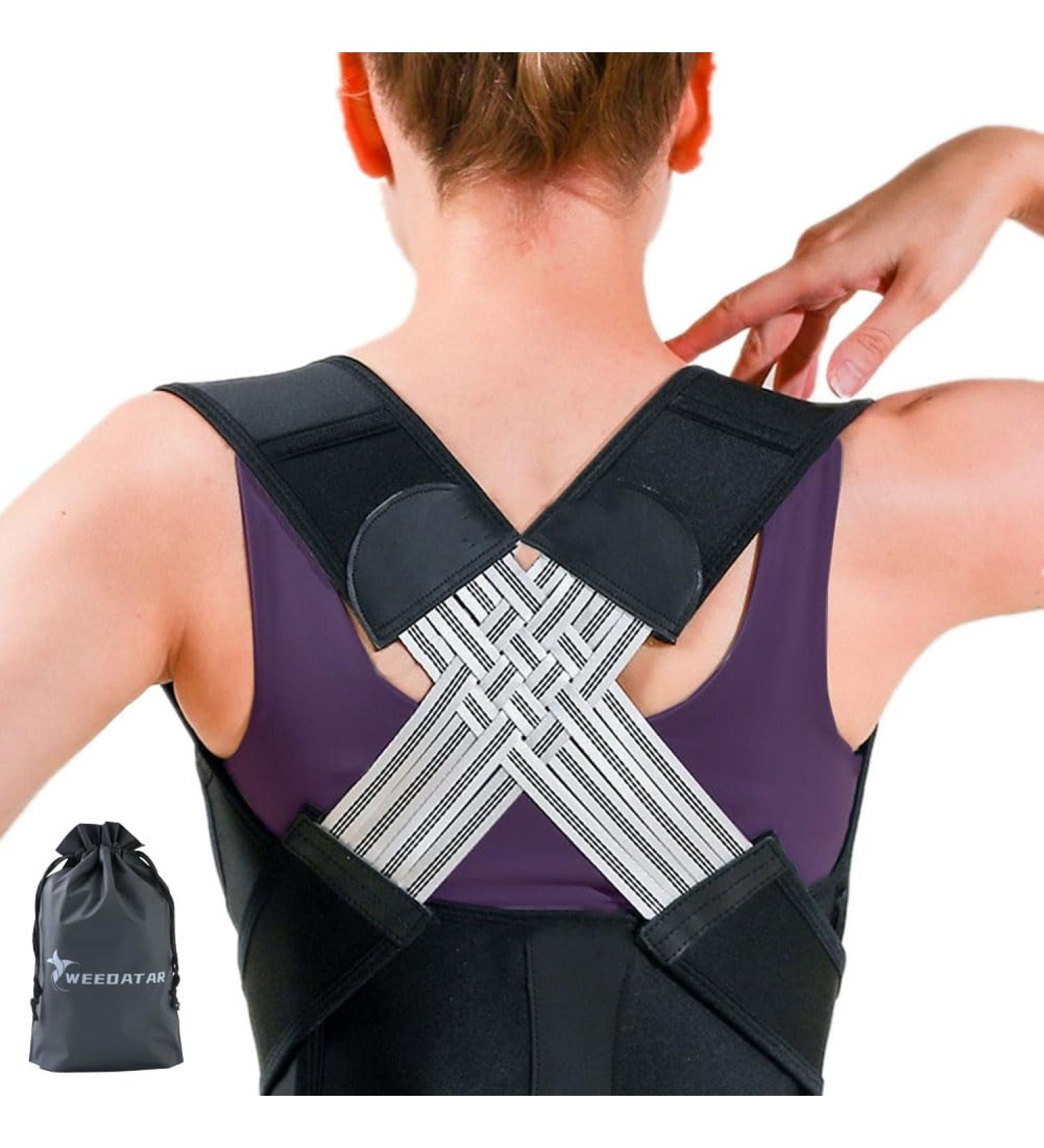 Buy WEEOATAR XXXL Elastic Posture Trainer & Upper Back Brace | Adjustable Posture Corrector for Adults & Kids | International Shipping - Buy Online on GoSupps.com