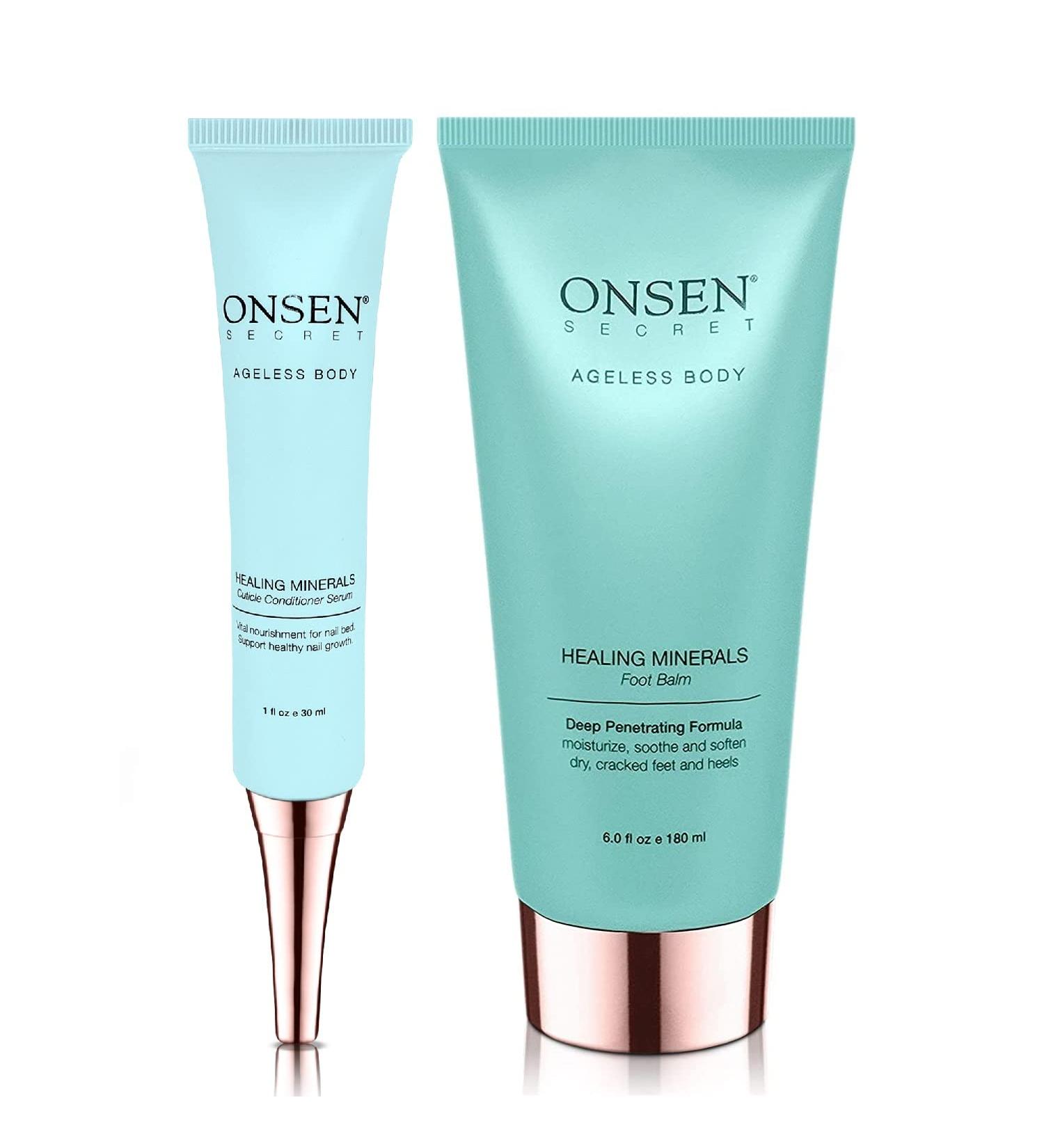 Onsen Secret Cuticle Cream & Foot Cream Bundle - Deep Repair & Moisturizing Treatment for Nails and Feet - Buy Online on GoSupps.com