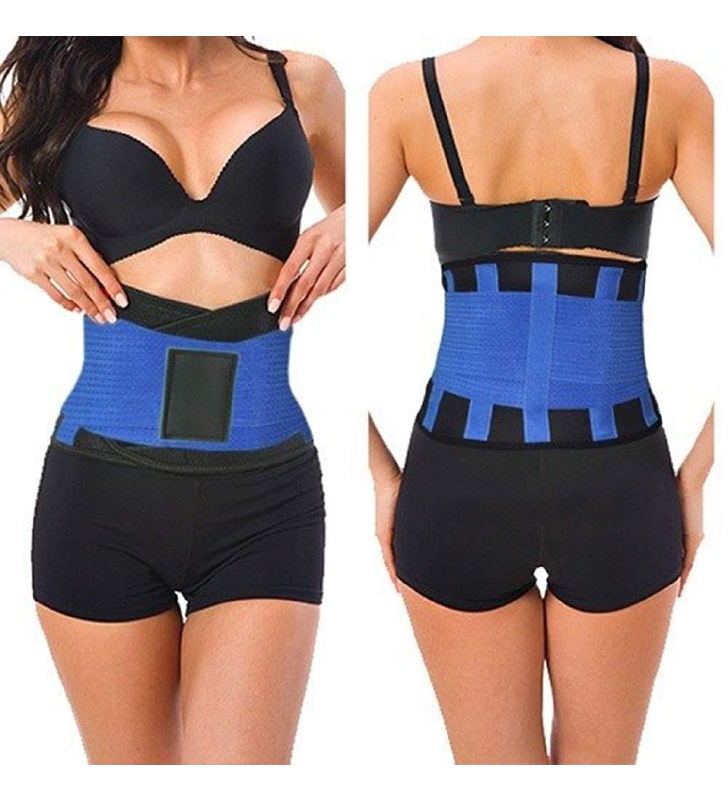 Lumbar brace Men's Elastic Corset Back Lumbar Brace Support Belt Waist Orthopedic Posture Corrector Low Back Belt Waist Support men Blue Small - Buy Online on GoSupps.com