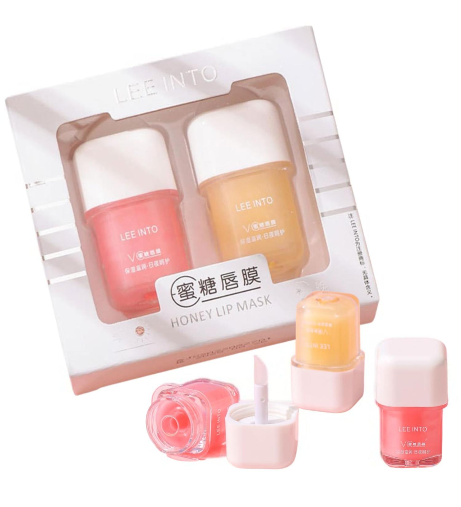 Tongyend Lip Sleeping Mask Lip Balm Skincare Set Honey Lip Oil Lip Plumper Set Lip Moisturiser for Care Day Night Lip Repair for Cracked Dry and Chapped Lips Lipstick Primer Lip Care - Buy Online on GoSupps.com