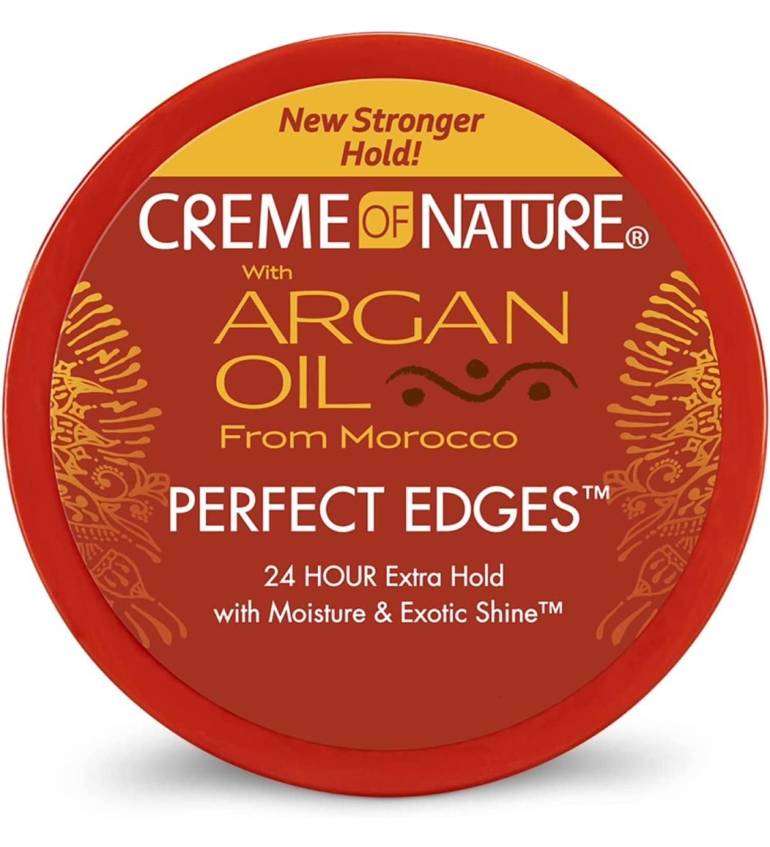 Creme of Nature Argan Oil Perfect Edges Extra Hold  2.25 Oz (214040) Clean Scent 2.25 Ounce (Pack of 1)