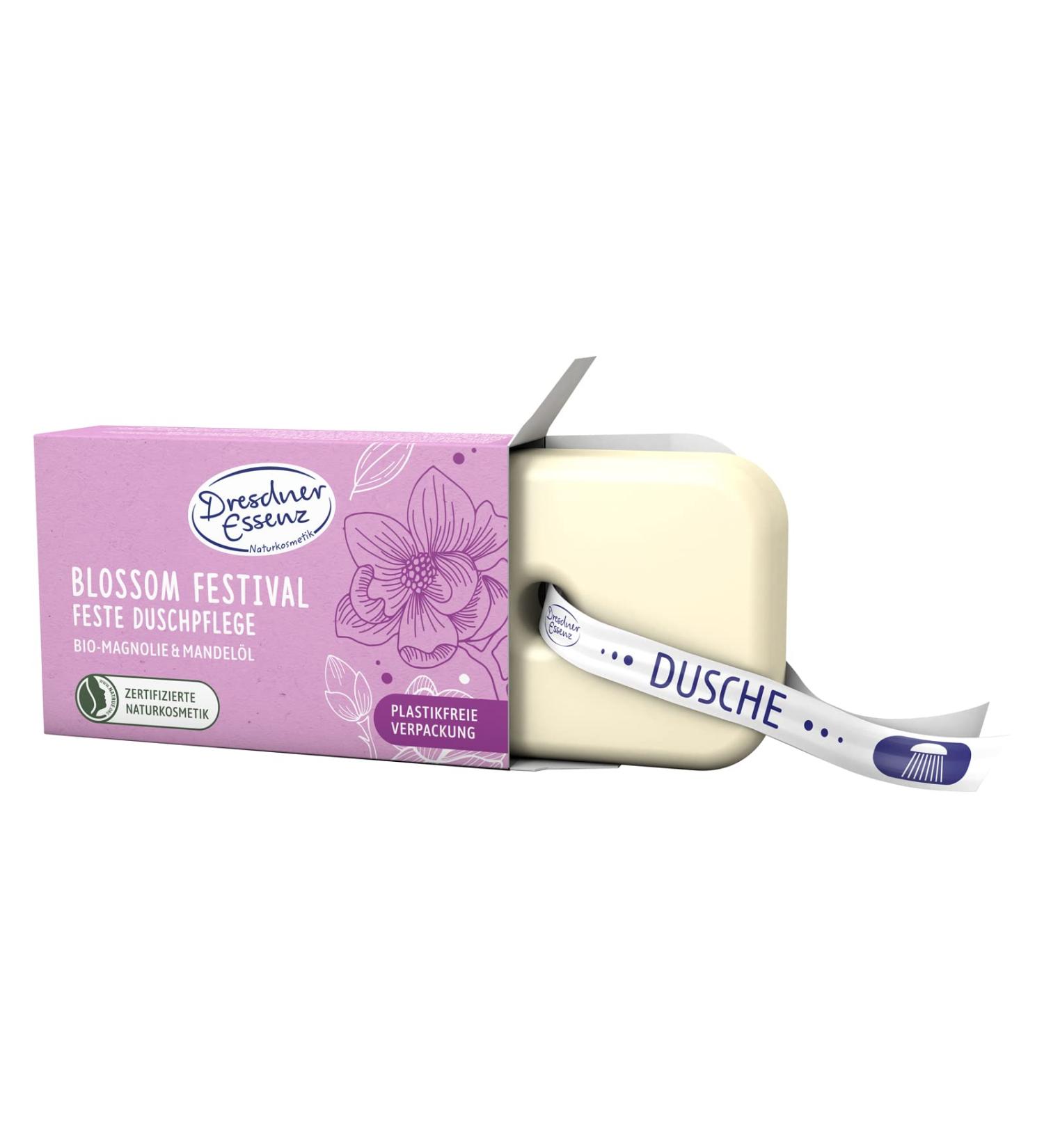 Dresdner Essenz Dresdner Essenz Magnolia & Almond Oil Solid Shower Care 100g Vegan Shower Room