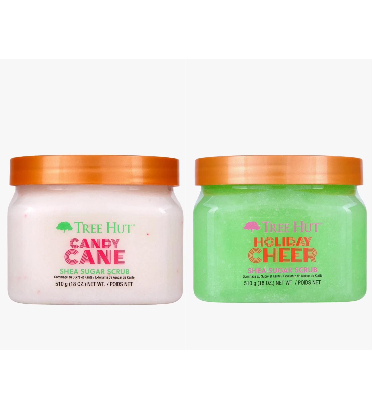 Tree Hut Candy Cane & Holiday Cheer Shea Sugar Body Scrub - 18oz (2-Pack) - Buy Online on GoSupps.com