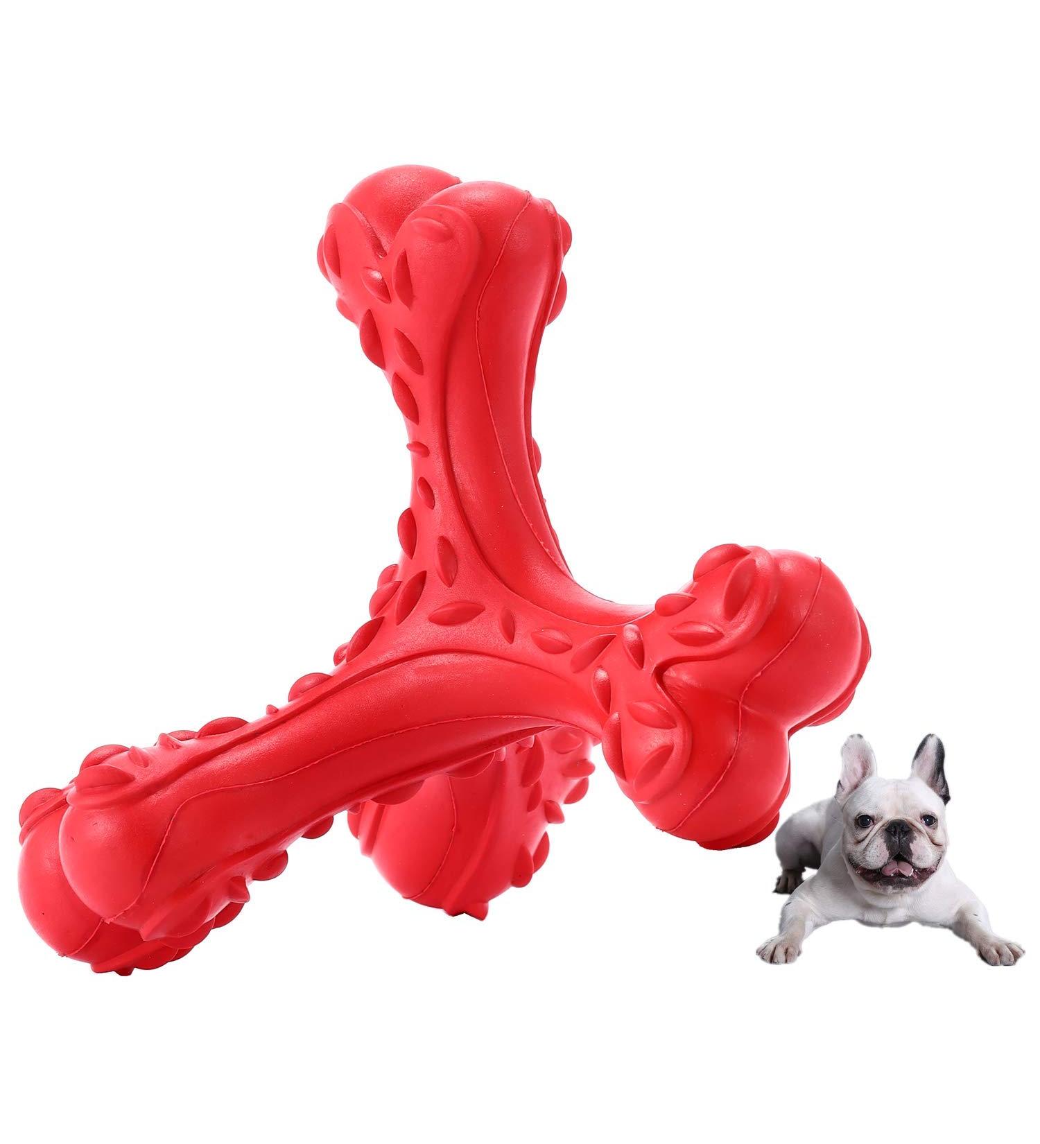 Shop Cvalin Dog Toys for Large Breeds | Aggressive Chew Cubes & Dental Cleaning Stick - Red - Buy Online on GoSupps.com