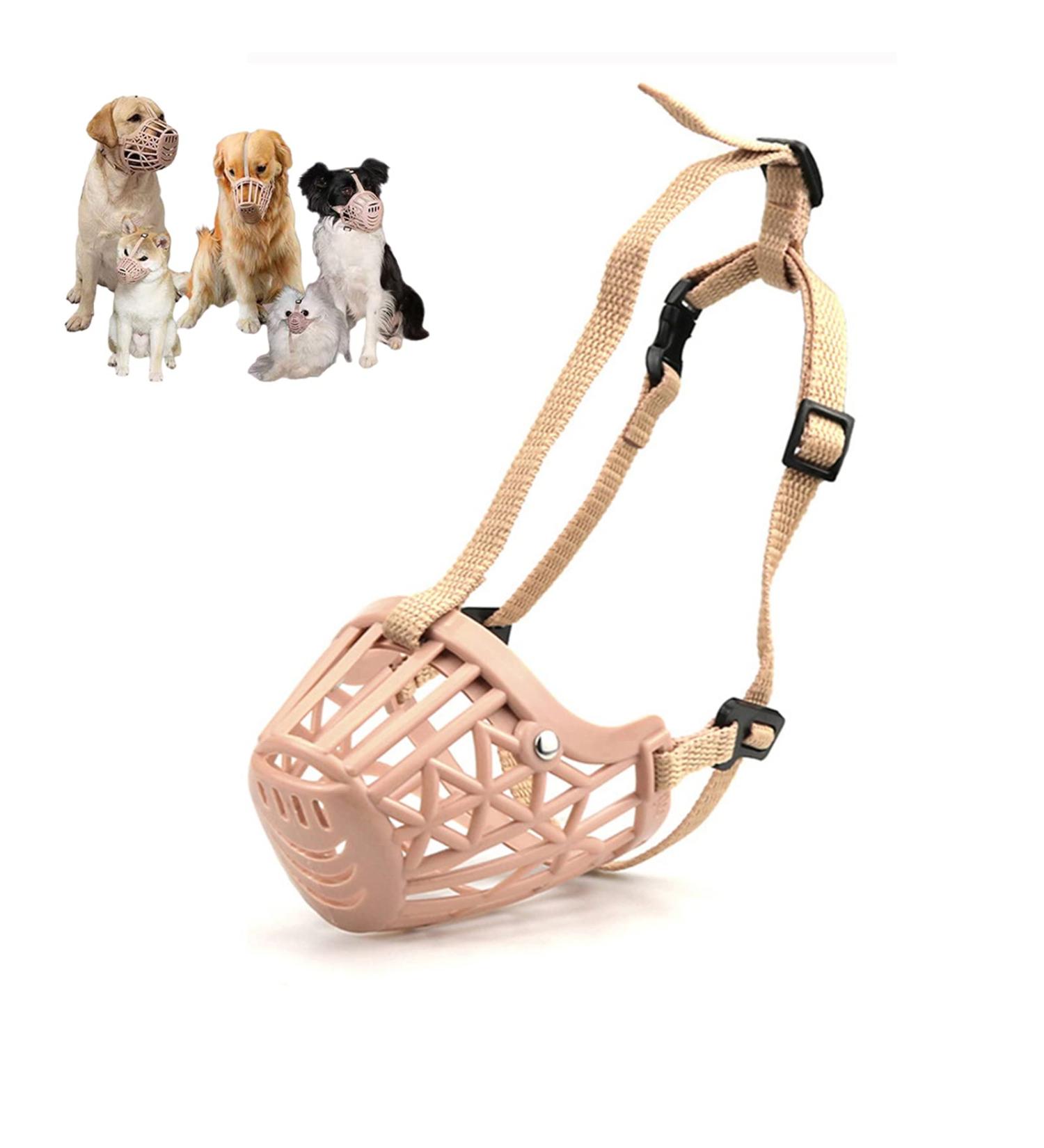 Adjustable Dog Muzzle for Small & Medium Dogs - Prevent Biting Chewing & Barking - Breathable Safety 2XL - Buy Online on GoSupps.com