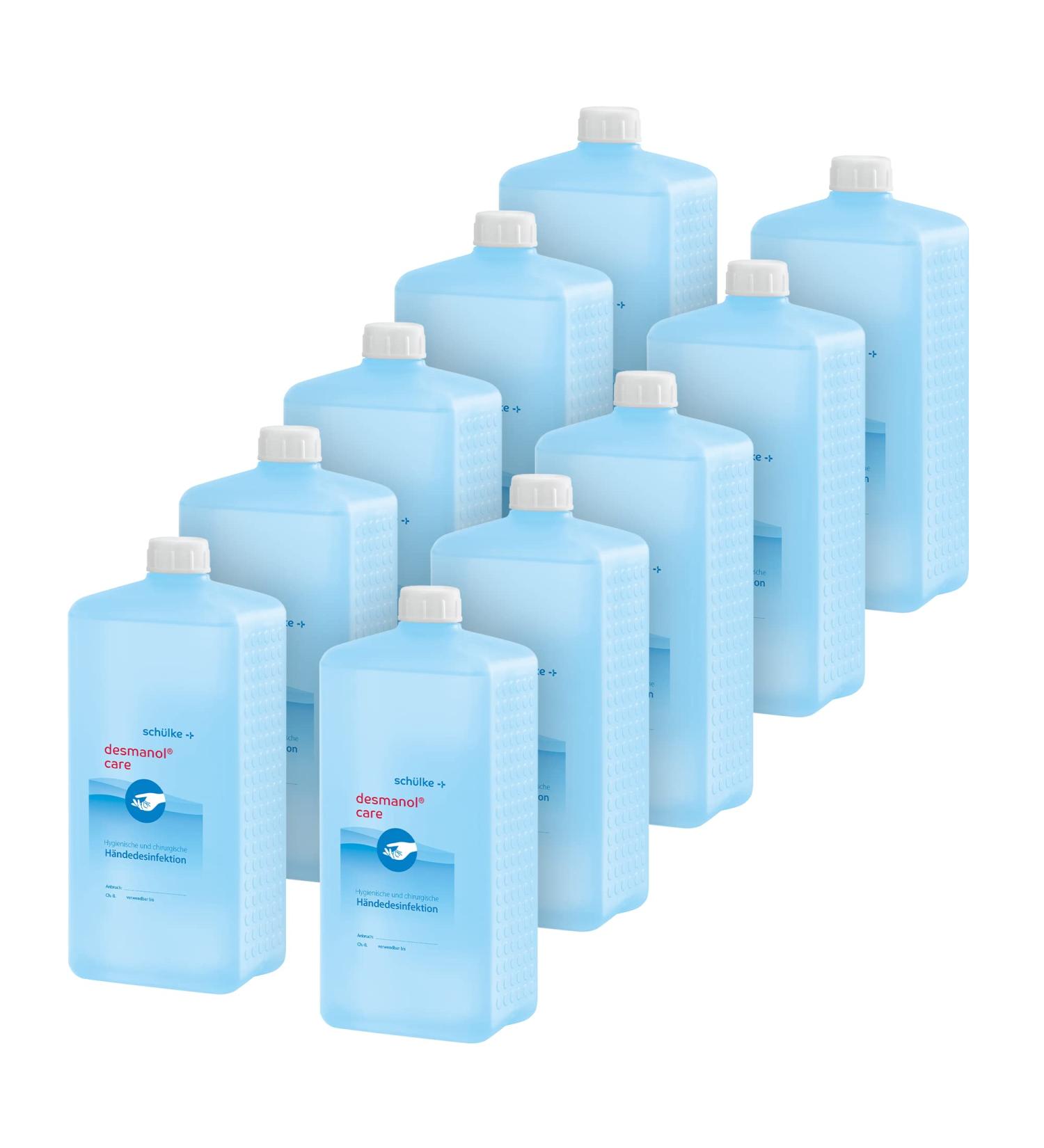 Desmanol care Euro bottle hand disinfection from Sch lke 10x 1000ml