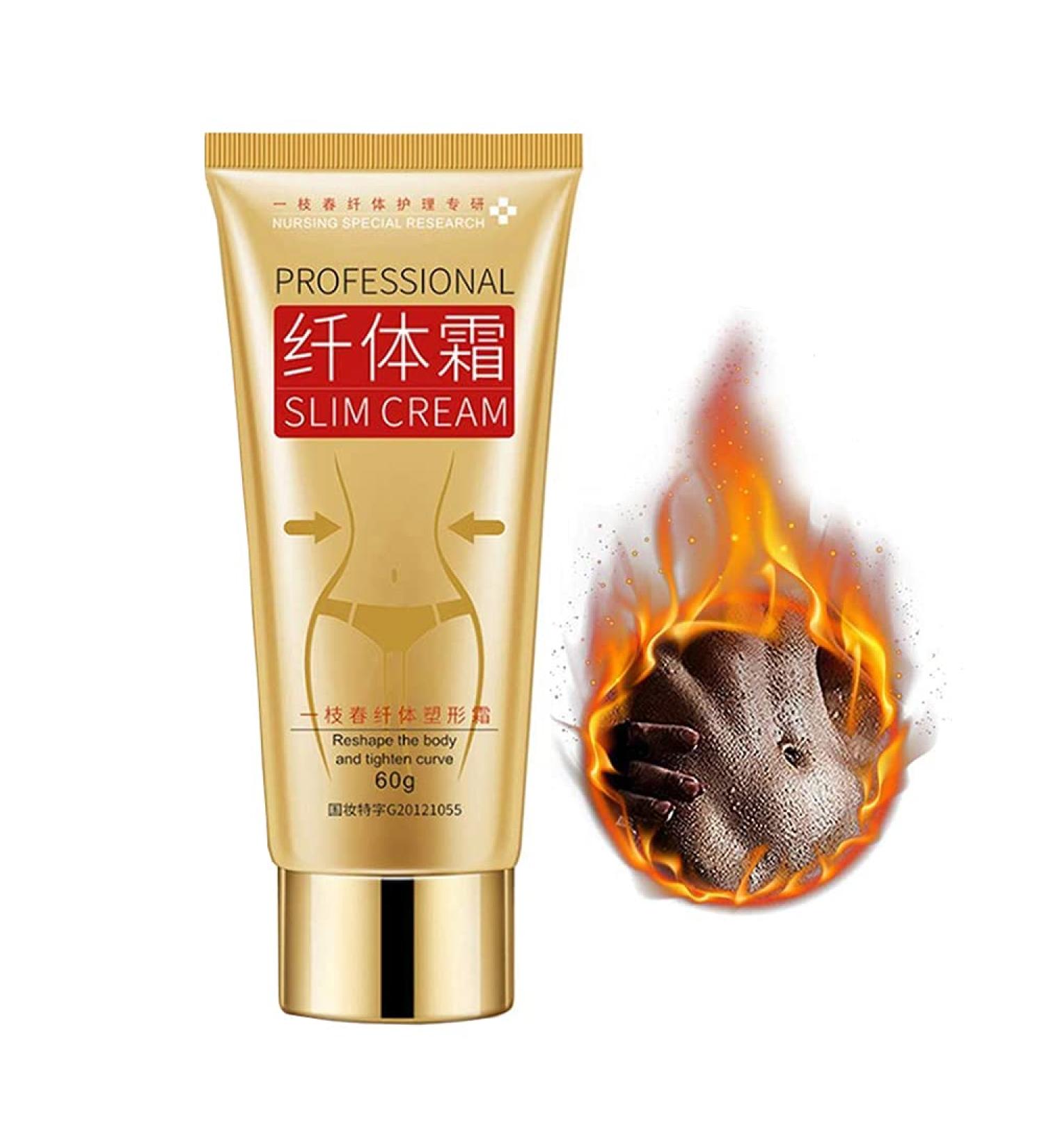Professional Body Massage Cream - Natural Cellulite Slimming & Firming Cream for Waist Belly & Buttocks - Fast Fat Burning Formula for Men & Women (60ml) - Buy Online on GoSupps.com