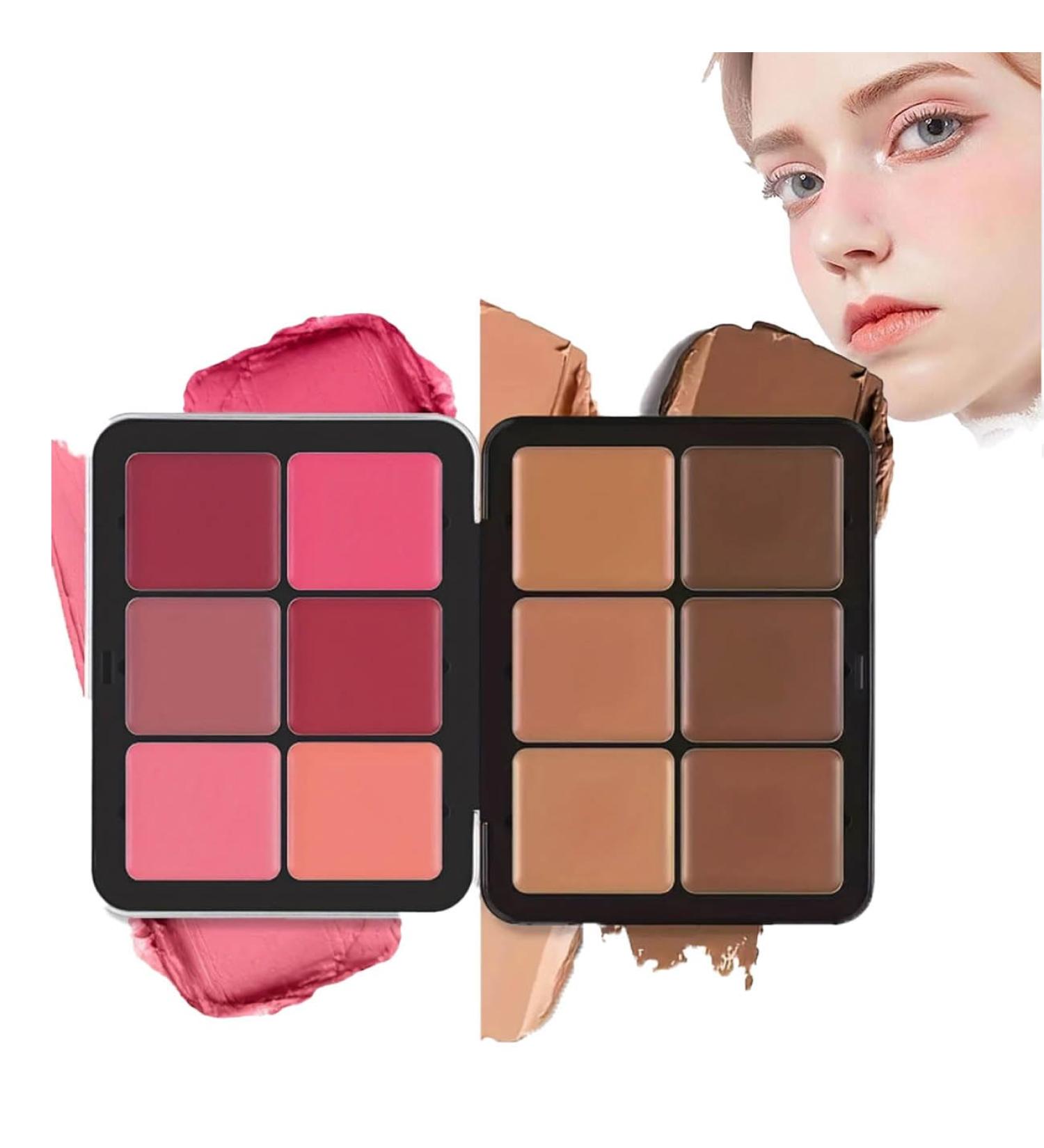 Carla Secret Concealer Palette 12 Colors Carla Secret Cream Blush Palette Carla Secret Makeup Palette LongWearing Full Coverage Makeup for Flawless Skin Long Lasting Waterproof for All Skin Types (02) - Buy Online on GoSupps.com