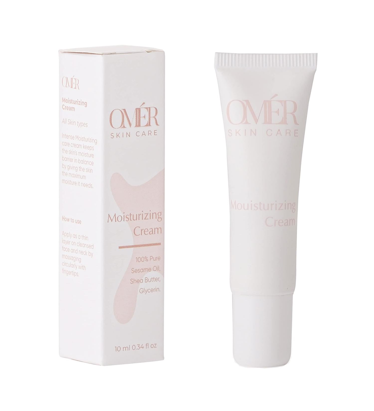 Omer Moisturizer Face Cream 0.34 fl oz | Travel Size Hydrating Skincare for Women & Men | Nourishing Self-Care After Face Wash - Buy Online on GoSupps.com