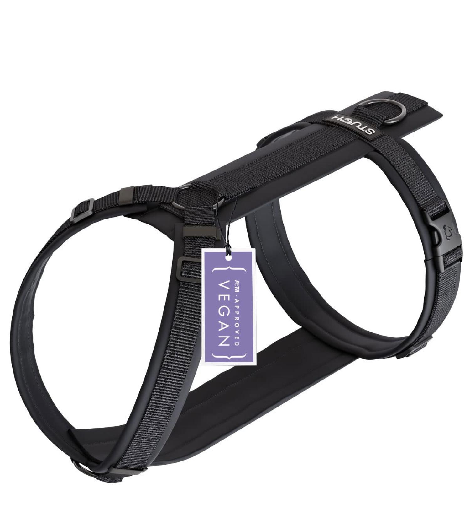 Stuch Dog Harness - Adjustable Padded Nylon for All Sizes | Small Medium Large | Black XS - Buy Online on GoSupps.com
