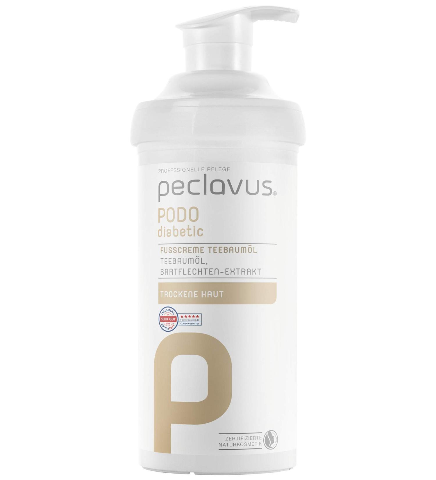 Peclavus PODOdiabetic foot cream tea tree oil 500 ml
