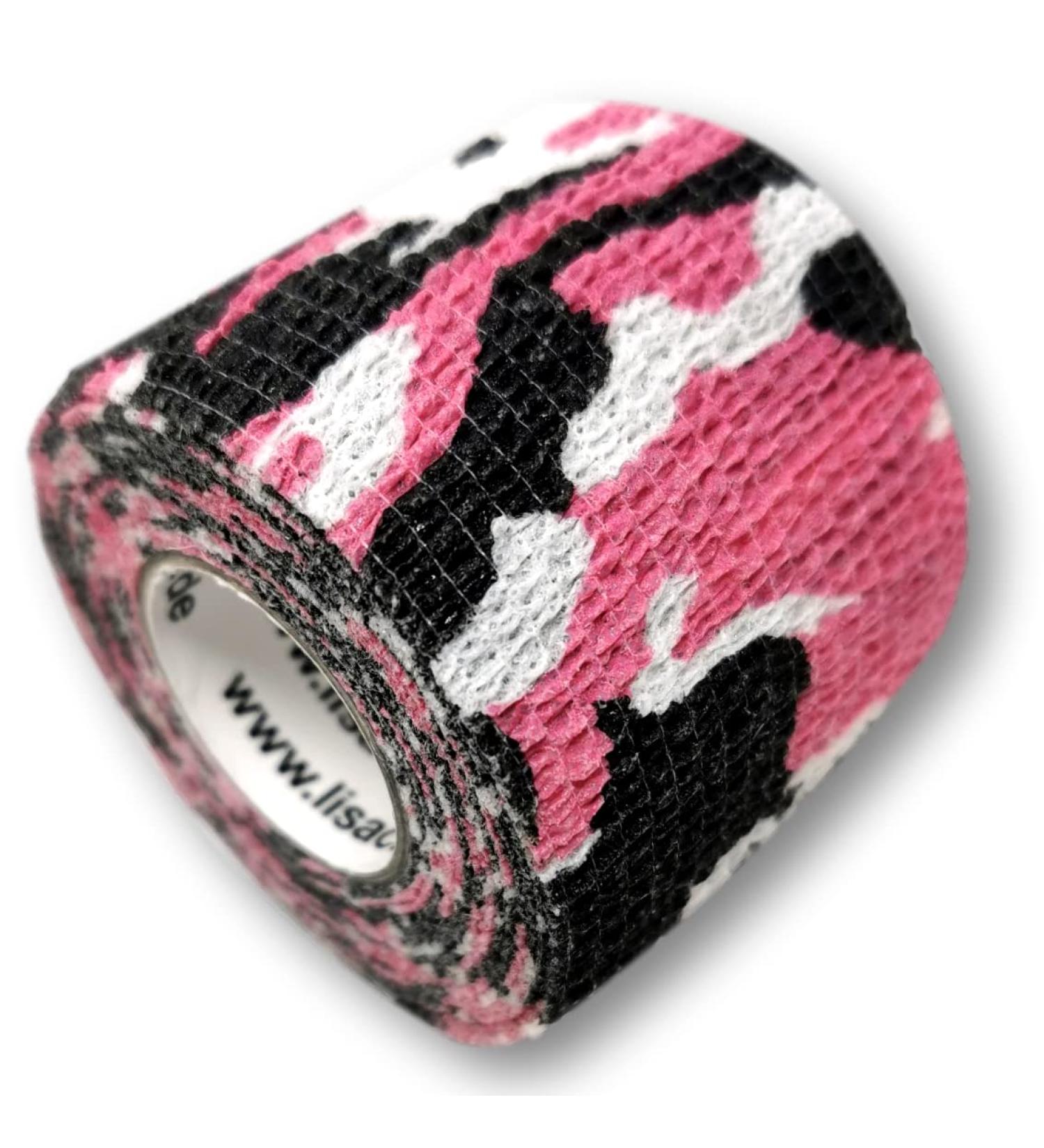Lisacare Bandage Wrist - 12 Rolls of Elastic Medical Tape (5cm Wide) - Quick First Aid Supply - Camo Red Motif Selection - Buy Online on GoSupps.com