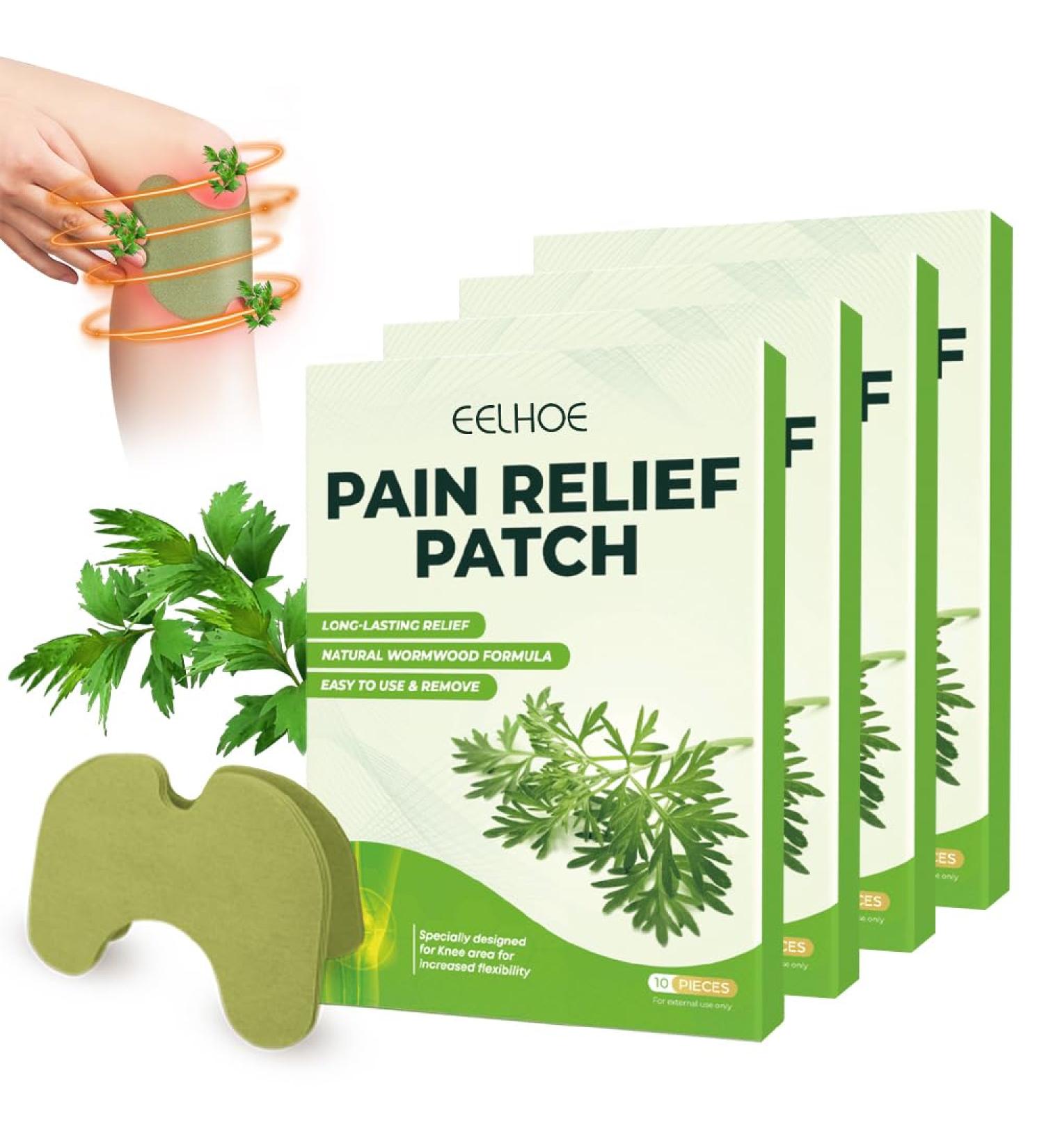 Xeerun Pain Relief Patch | 40 Pieces - Effective Pain Plaster for Knees Back & Neck - Warm Wormwood Therapy for Sore Muscles - Buy Online on GoSupps.com