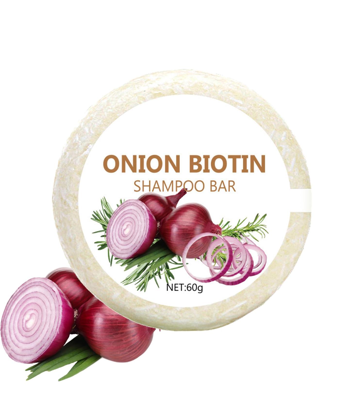 Shampoing A L Onion onion Biotin Shampoo Bar Deep Cleansing & Moisturing Strengthening Hairs Suitable for All Hair Types-1pcs - Buy Online on GoSupps.com