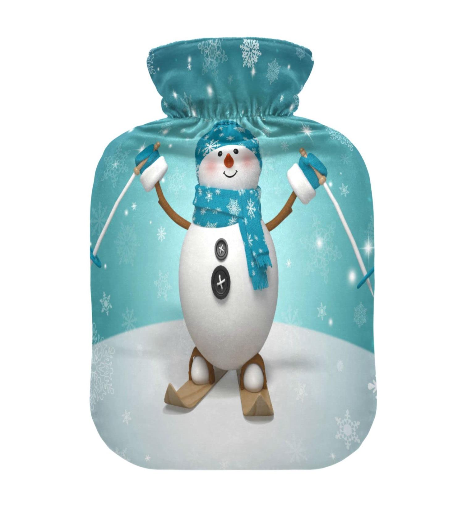 Snowman Christmas Heat Bottle - 2L Water Bag for Pain Relief | Warm Neck & Shoulder Comfort - Buy Online on GoSupps.com