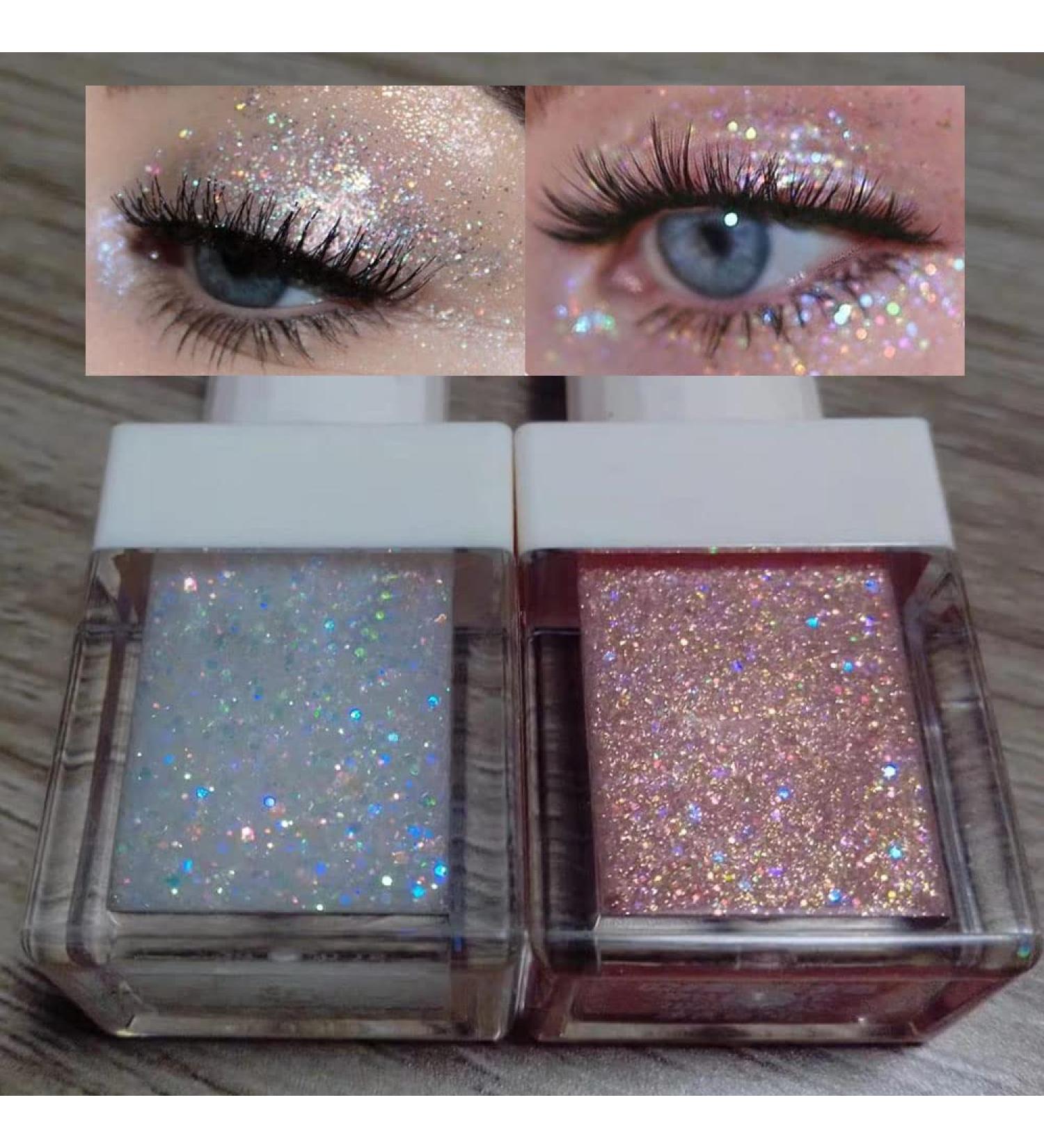 Waterproof Glitter Eyeshadow & Liner Set - Fairy Eye Shadow & Liquid Liner Combo for Sparkly Eye Looks - Buy Online on GoSupps.com