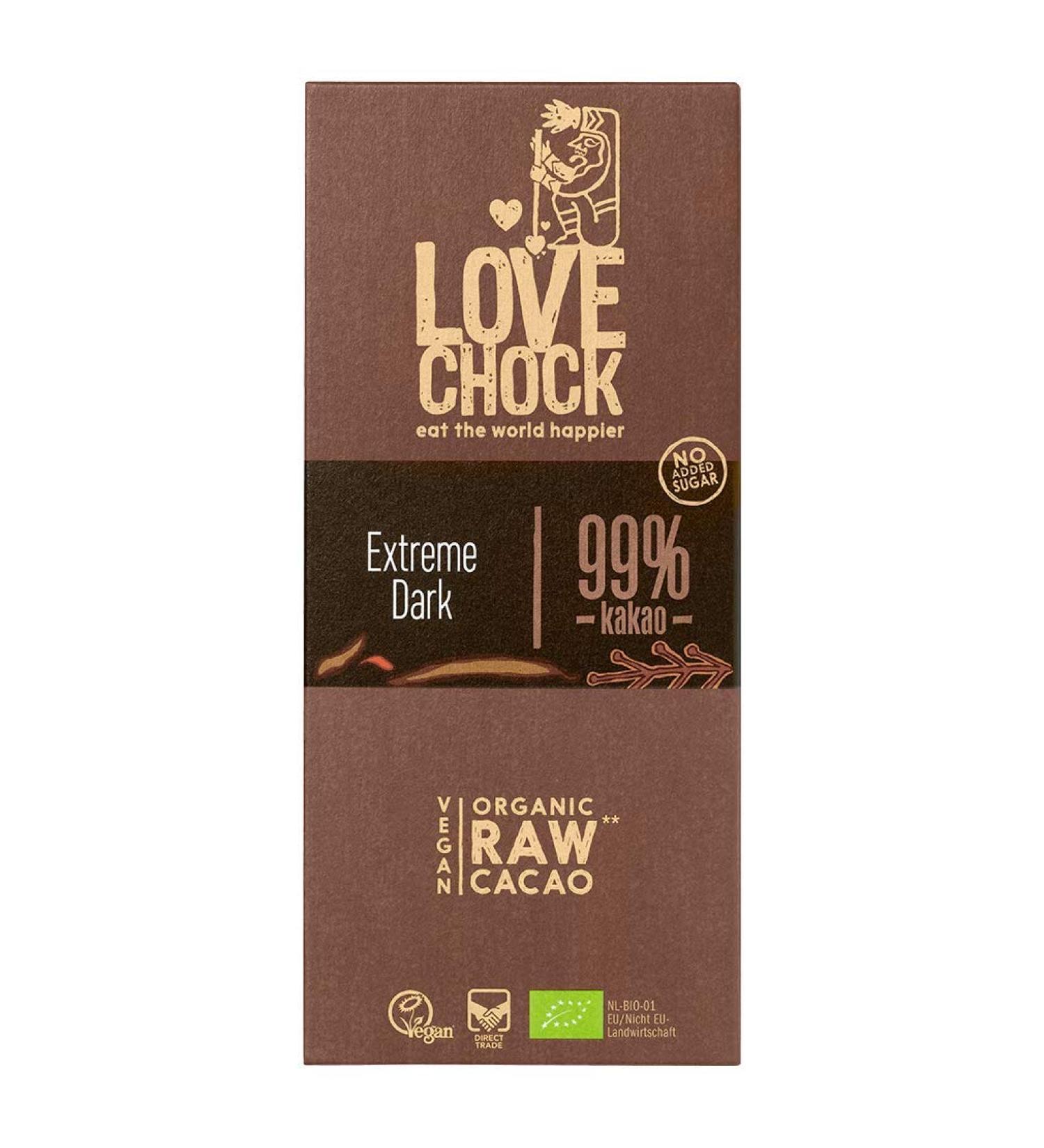 Lovechock Lovechock Extreme Dark Picture 99% Cocoa 70g