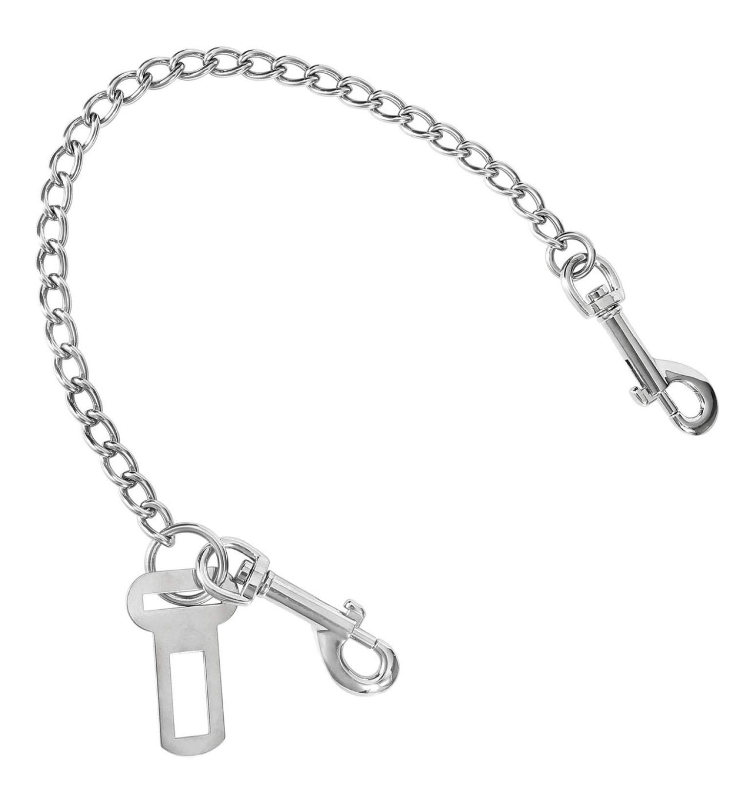 Acungji 304 Stainless Steel Dog Safety Belt - Bite-Resistant Strapping for Pets | Car Harness for Dogs & Cats (53cm) - Buy Online on GoSupps.com