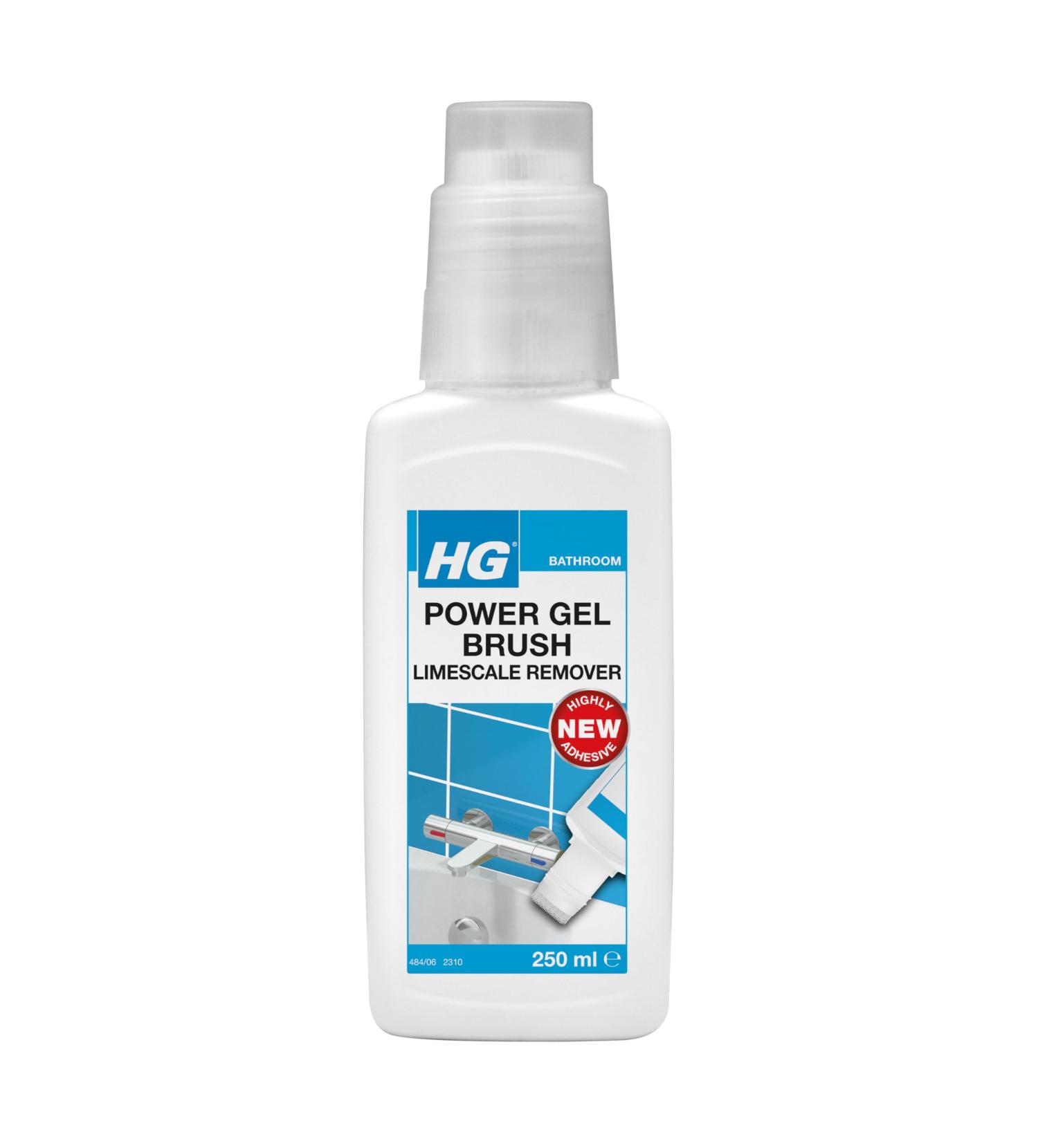 HG Power Gel Brush Limescale Remover Limescale Residues Remover Bathroom Cleaner 250 ml - Buy Online on GoSupps.com