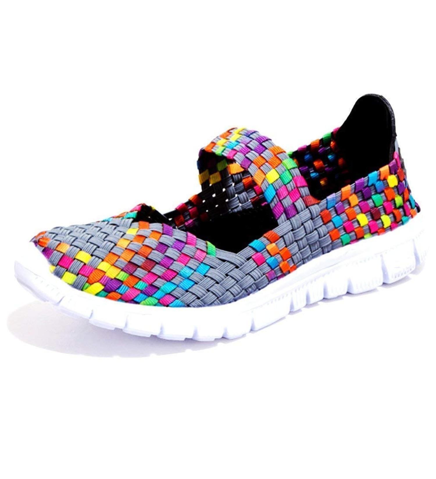 Women's Lightweight Elastic Trainers - Comfort Slip-On Sport Water Shoes - 41.5 EU Gray | International Shipping - Buy Online on GoSupps.com