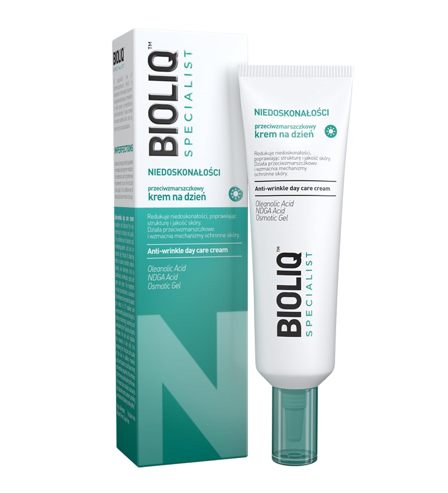Bioliq - Specialist Anti-Wrinkle Day Care Cream for Mature Skin - Moisturizing, Mattifying Formula with Oleanolic Acid and Hyaluronic Acid - 30 ml - Buy Online on GoSupps.com