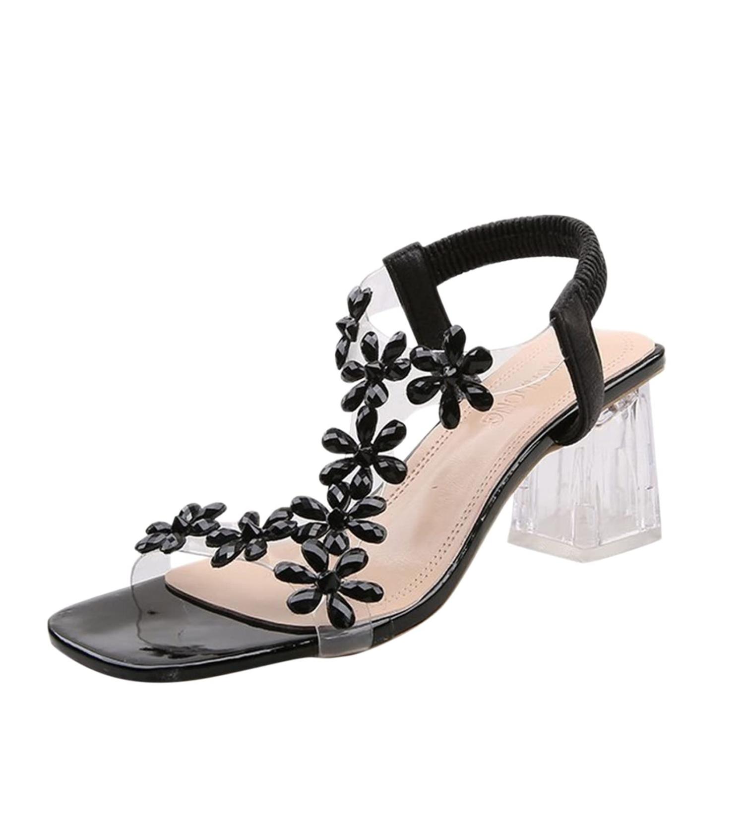 Buy HSYHKDSY Harpily Women's Mid Heel Strappy Crossover Party Wedding Prom Sandals - Stylish & Comfortable Footwear for Any Occasion - Buy Online on GoSupps.com