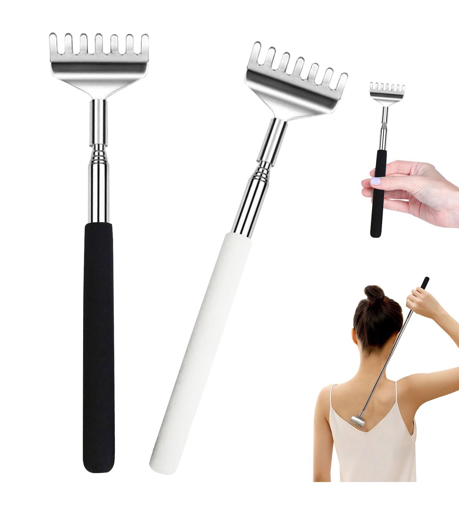 Willight Stainless Steel Telescopic Back Scratchers - 2 Pack Portable Black & White | Perfect Gift for Men Women & Mother's Day - Buy Online on GoSupps.com