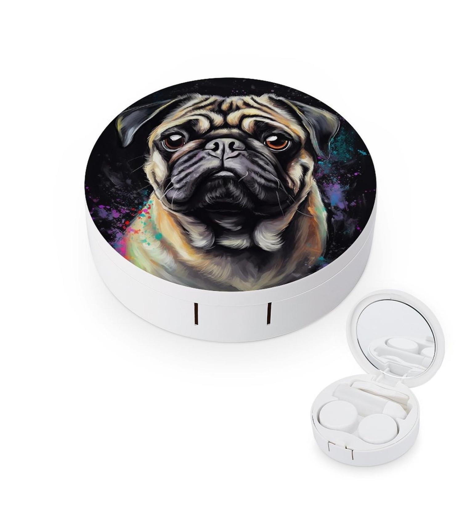Portable Pug Contact Lens Case | Travel-Friendly Storage Box for Contact Lenses - Buy Online on GoSupps.com