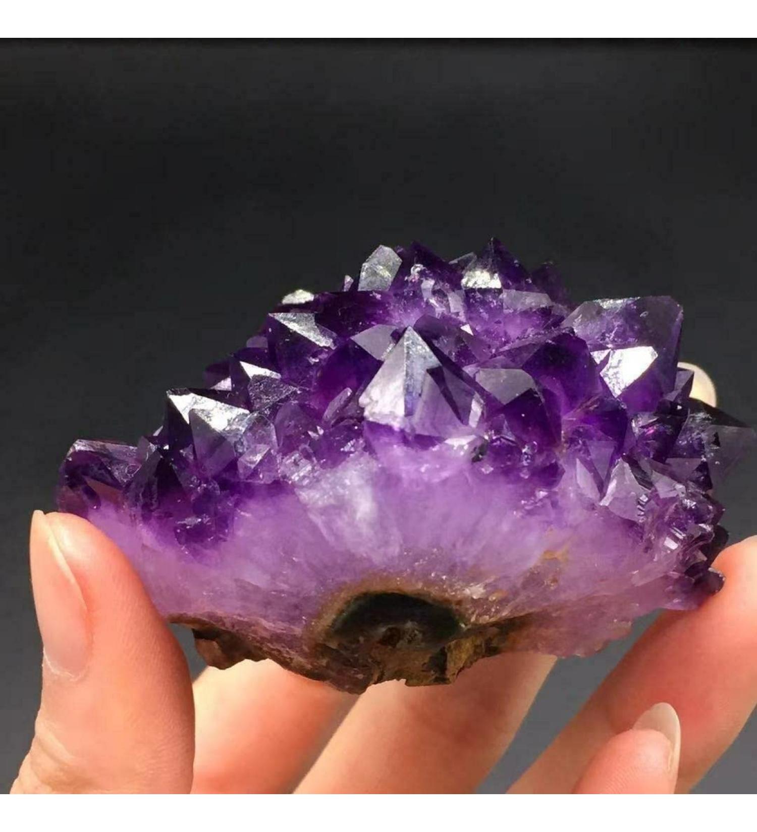Amethyst Stone Natural Uruguay Amethyst Cluster PointSpecimen Decoration 145g ningxiao - Buy Online on GoSupps.com