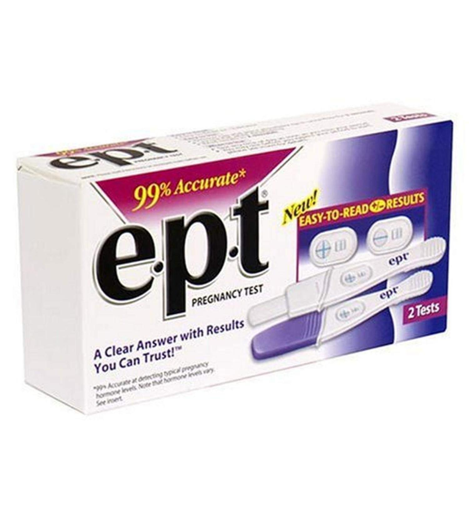 E.P.T Pregnancy Test 2-Count Boxes (Pack of 2)