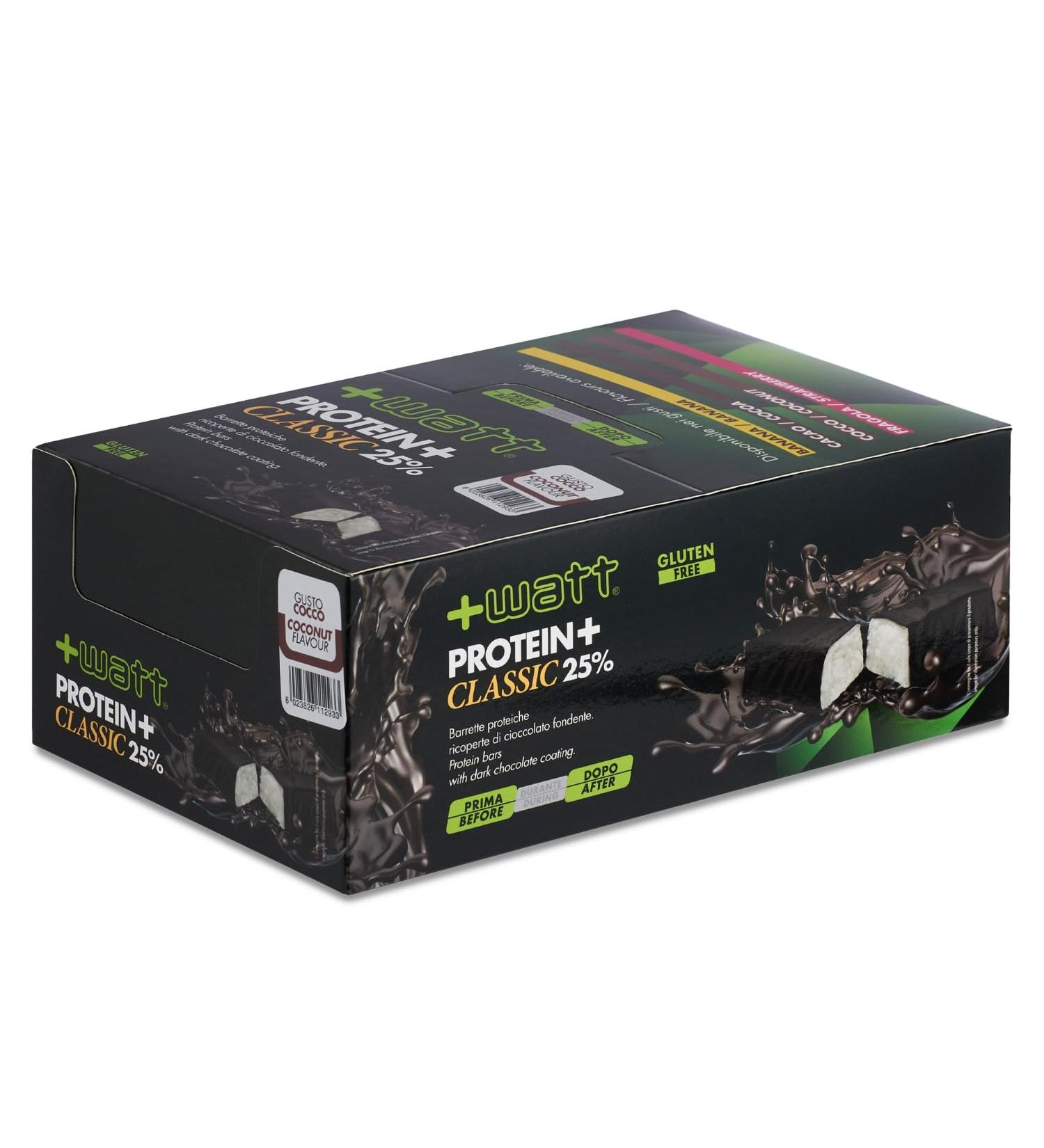 WATT - Protein + classic - 24 x 40 g - Protein bars - - Buy Online on GoSupps.com