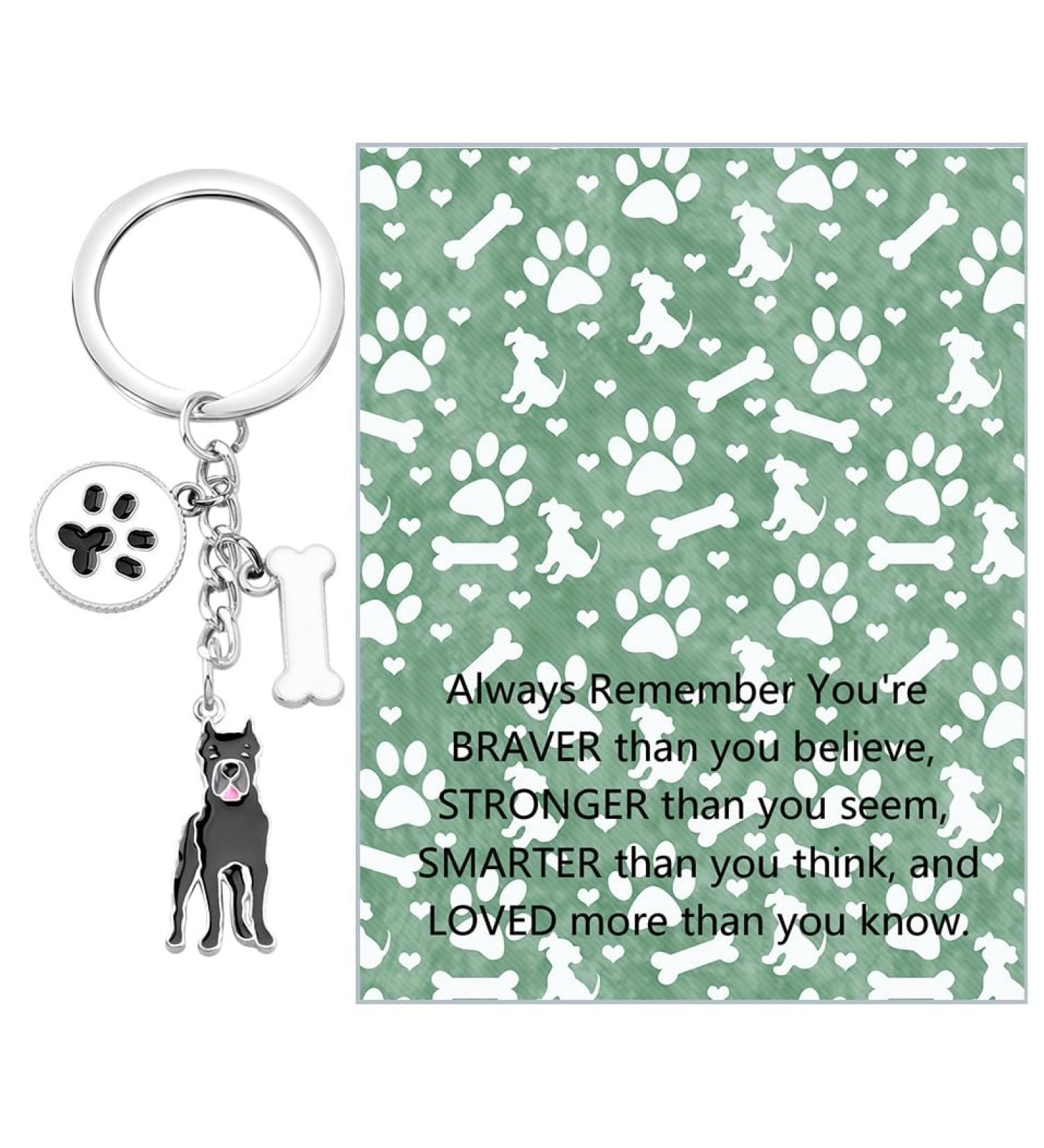 Ensianth Dog Keychain | Perfect Gifts for Dog Lovers | Puppy & Paw Print Keyring for Dog Owners - Buy Online on GoSupps.com
