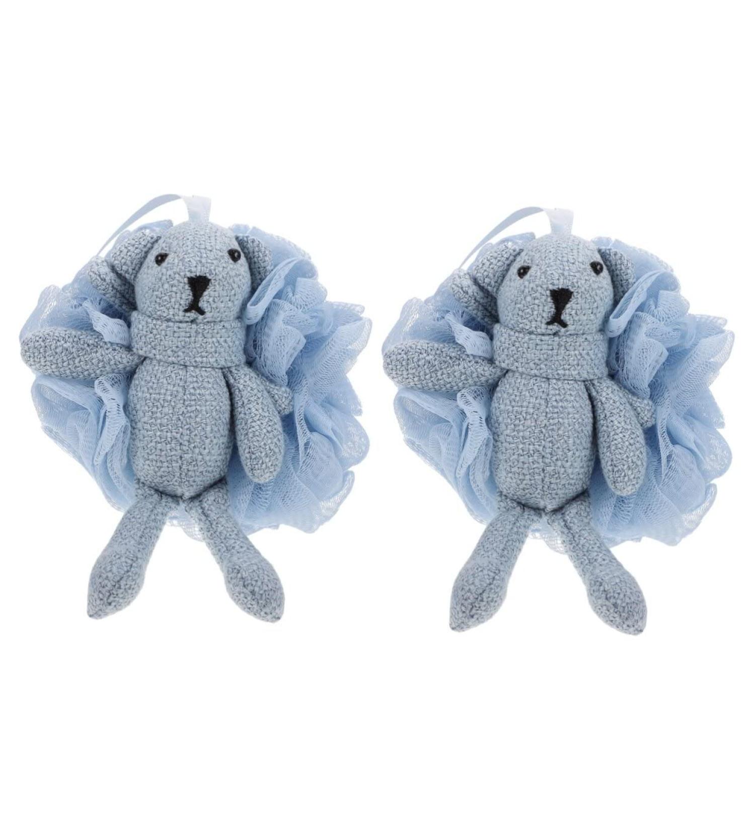 FOMIYES 2 Pcs Cartoon Kids Bath Ball & Sponge Set - Shower Back Scrubber & Body Exfoliator - Buy Online on GoSupps.com