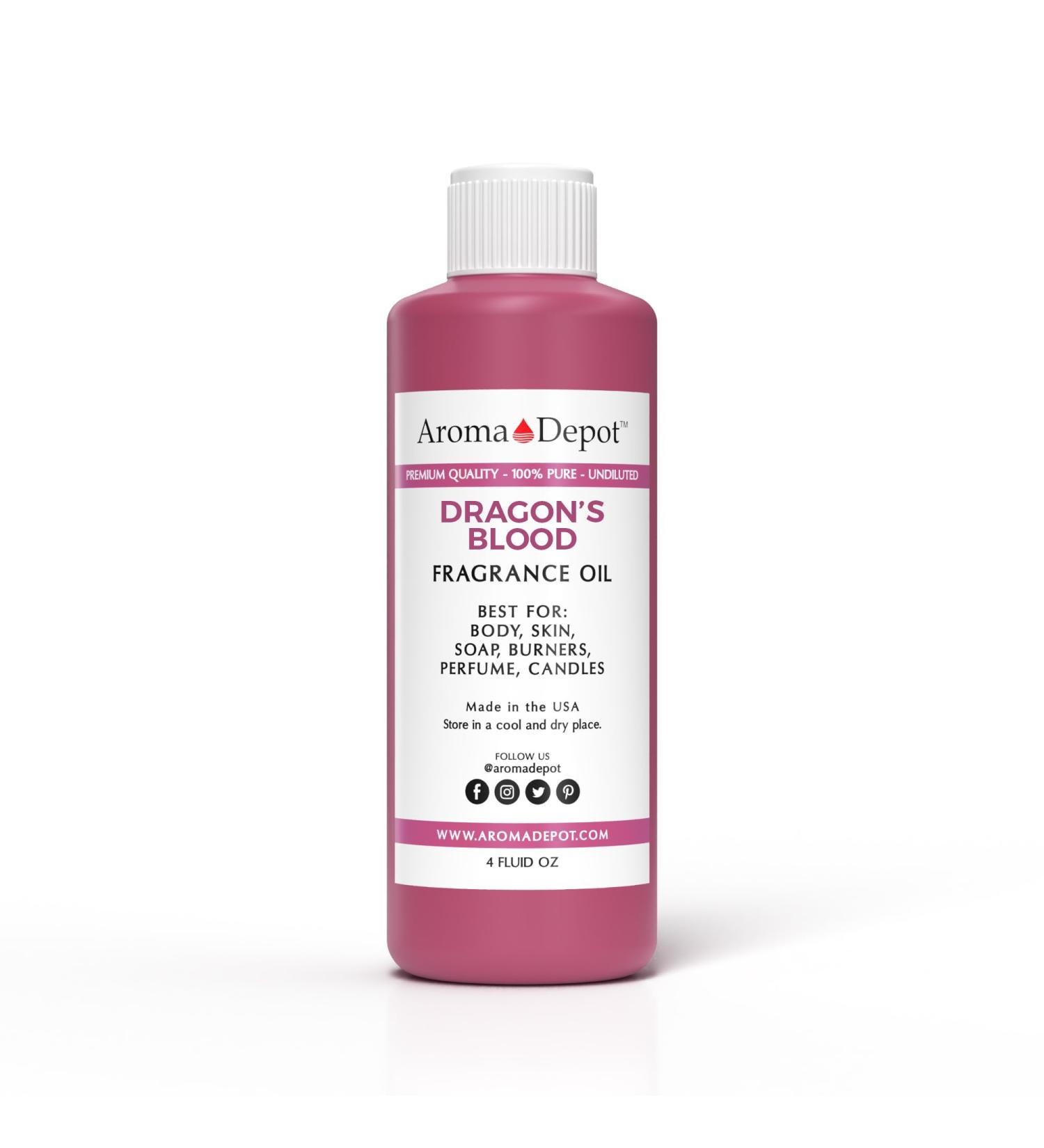 Dragon's Blood Fragrance Oil 4 oz - Premium Perfume & Skin Oil for DIY Candles Bath Bombs Body Butters & More - Buy Online on GoSupps.com
