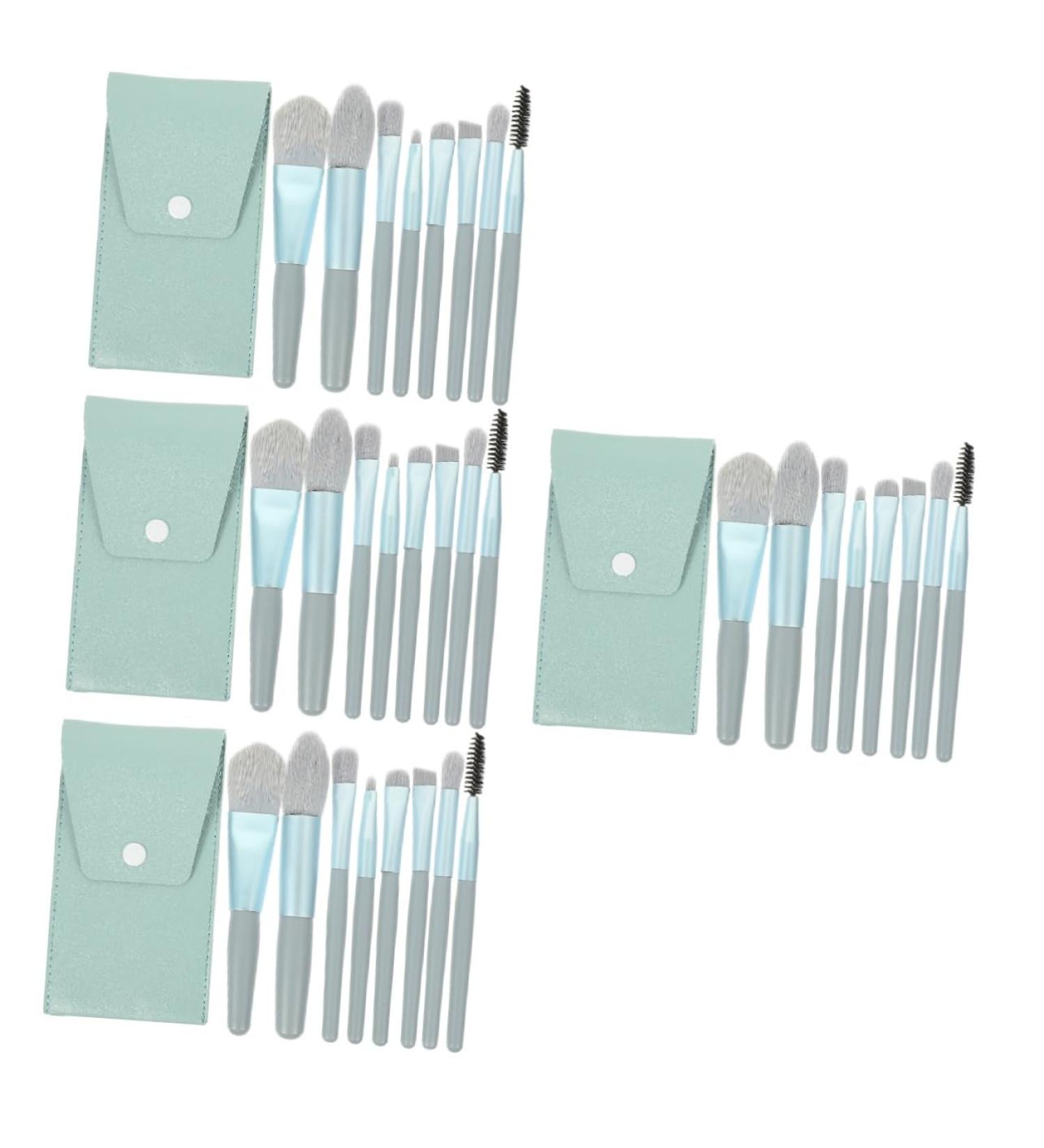 minkissy 4 Sets Travel Makeup Eyeshadow Brush Loose Powder Blending Brush for Makeup Blush Brush Makeup & Tools Women Favor Supple Makeup Soft Makeup Tools Pu Miss - Buy Online on GoSupps.com