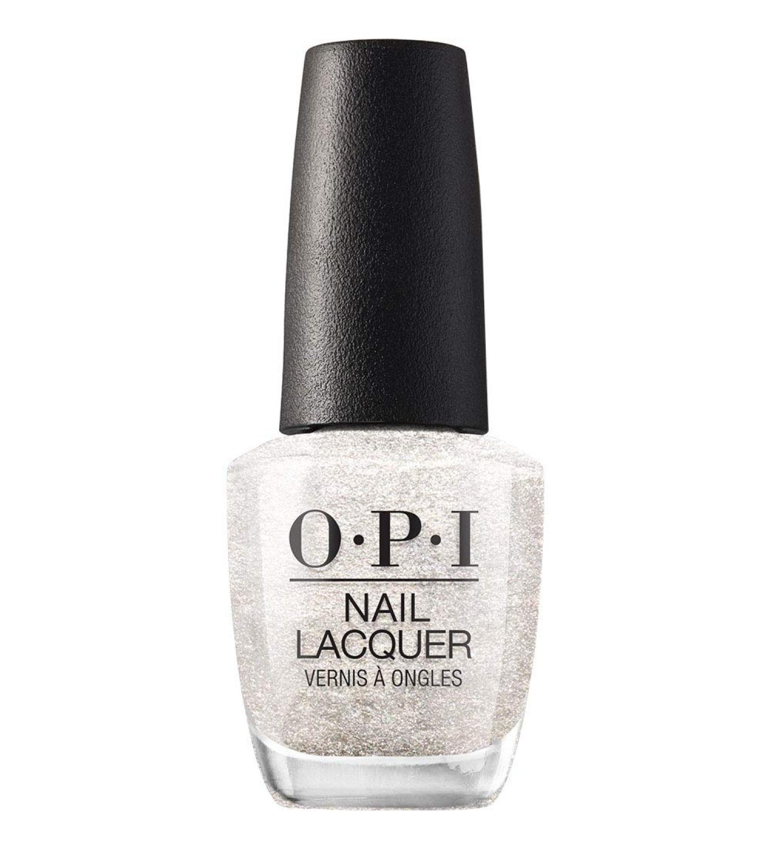 OPI Nail Lacquer | Opaque Light White & Gray Shimmer | Chip Resistant Vegan Nail Polish | Fast Drying & Streak Free | Perfect for Happy Anniversary - Buy Online on GoSupps.com