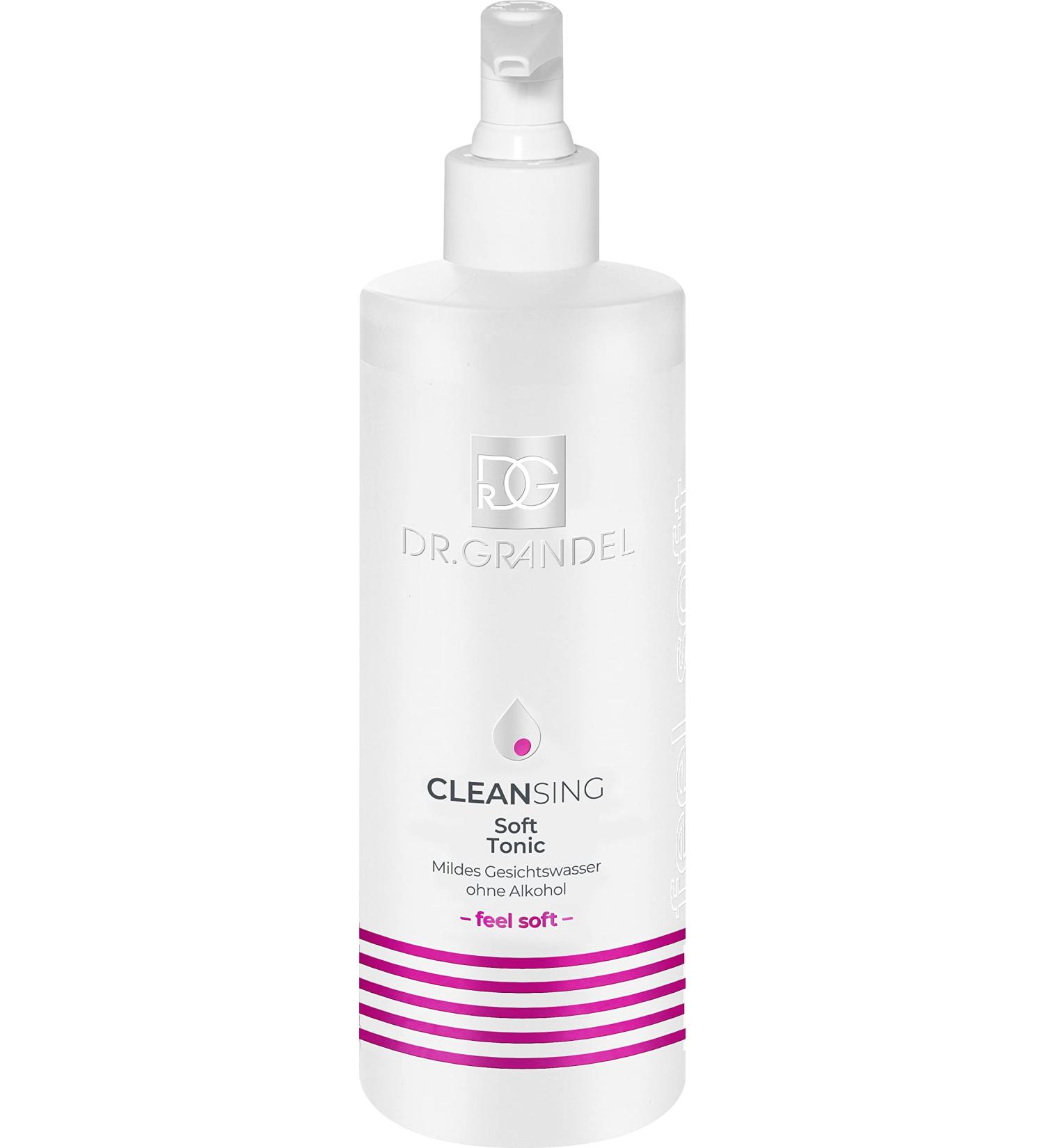 Dr. Grandel Soft Tonic 400 Ml Pro Size - A Soothing Tonic (Toner) Without Alcohol - Prevents Tension and Provides a Relaxed Feeling