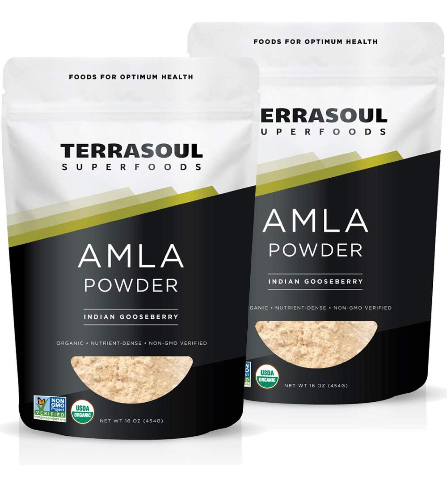 Terrasoul Superfoods Organic Amla Berry Powder (Amalaki) 2 Lbs - Antioxidant Vitamin C | Immunity Support - Buy Online on GoSupps.com