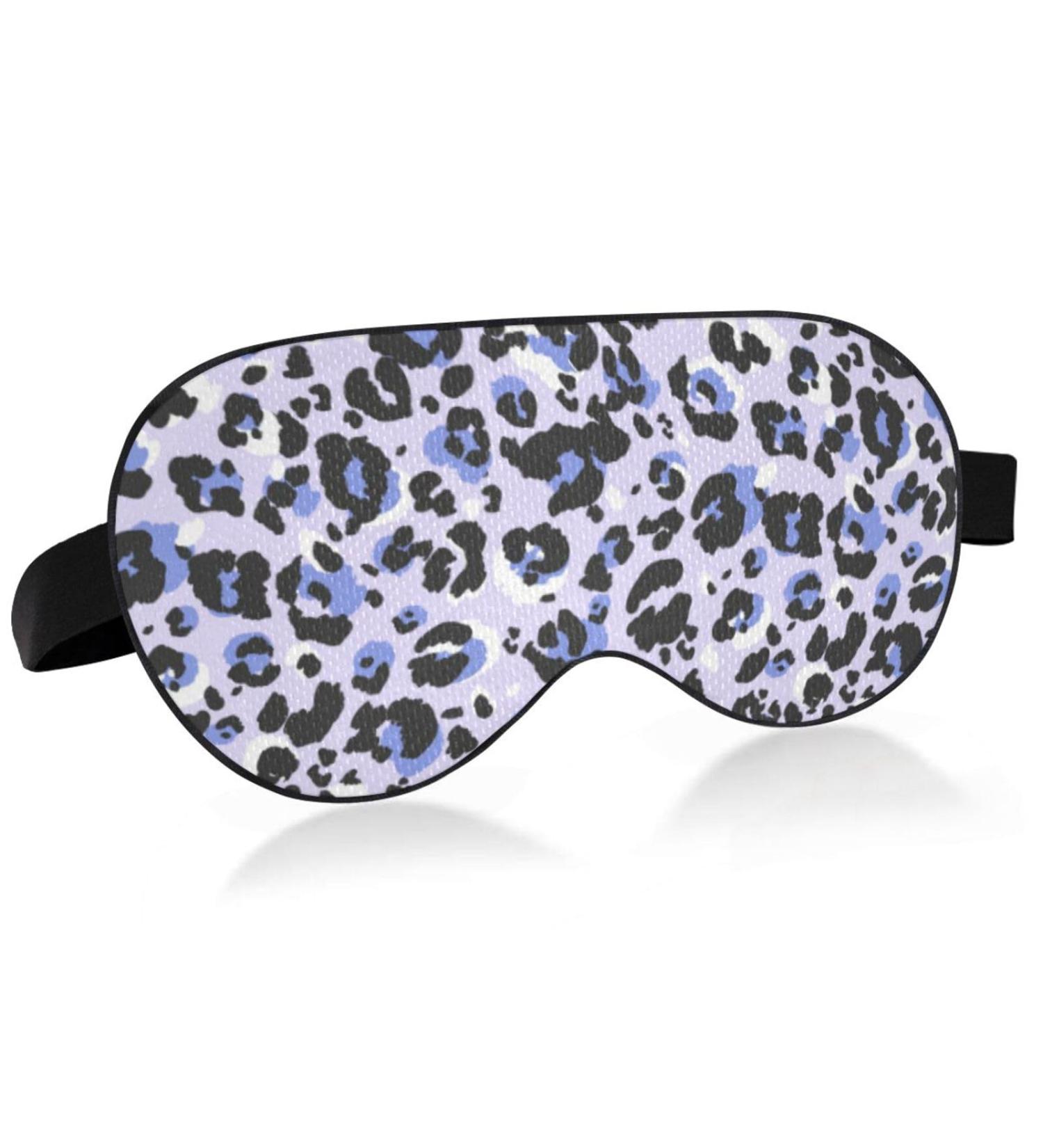 Leopard Pattern Sleep Mask - Light Blocking Eye Cover for Travel & Naps | Adjustable Soft & Seamless for Men & Women - Buy Online on GoSupps.com