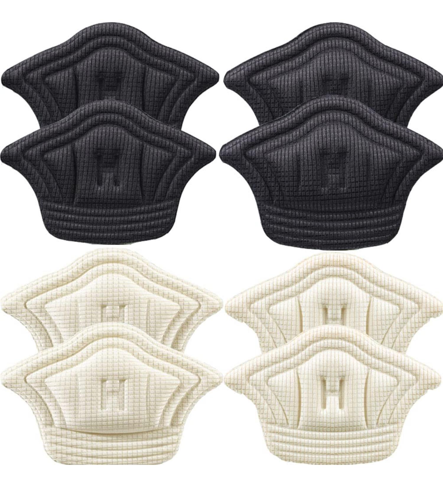 4 Pairs Heel Cushion Pads & Grips Inserts for Women & Men | Reusable Anti-wear Liners for Sport & Leather Shoes - Buy Online on GoSupps.com
