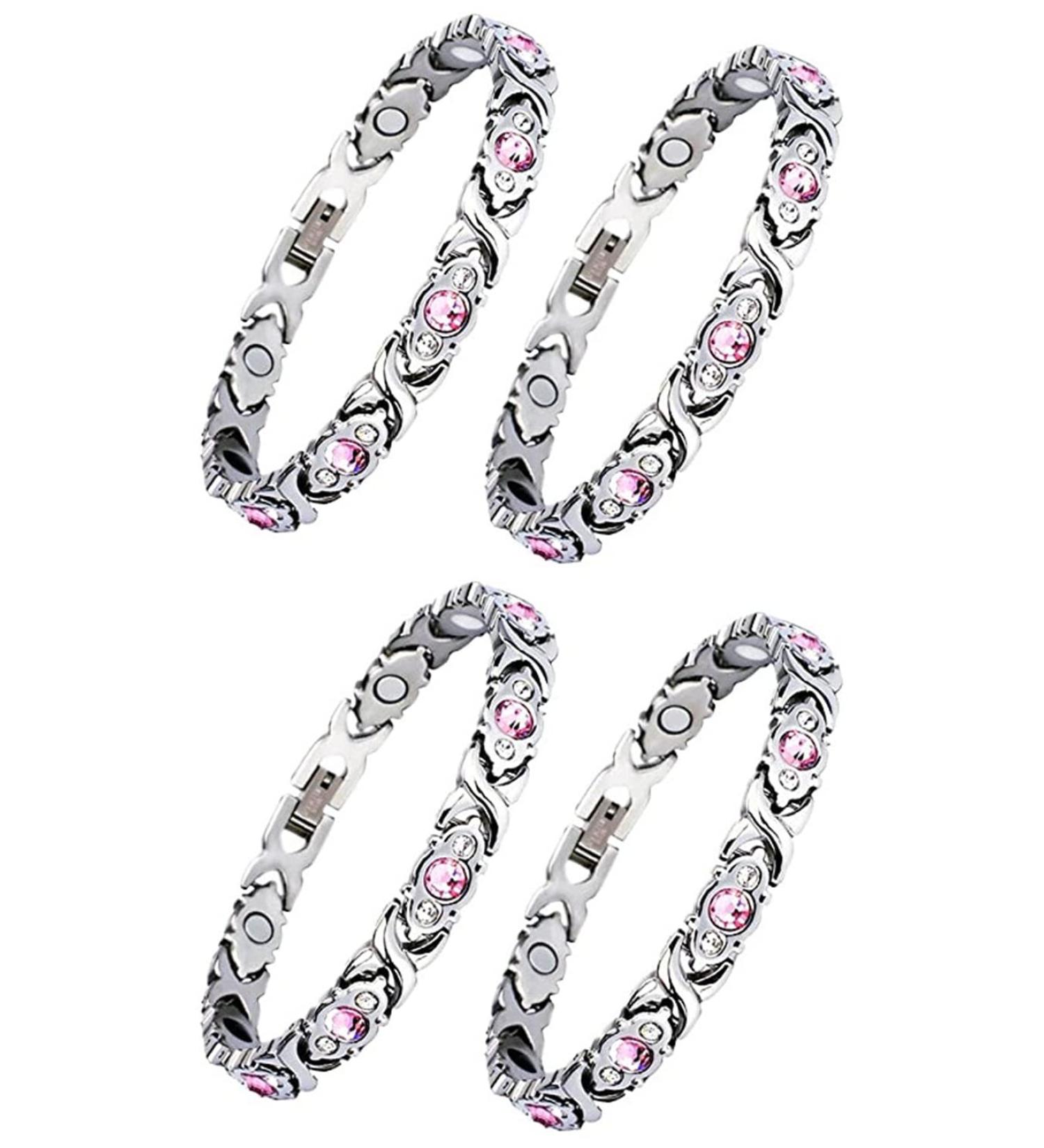 NBZZ Lymphdrainage Magnetic Bracelet - Exquisite Energy Health Bracelets for Arthritis | Perfect Mother's Day Gift - 4PCs - Buy Online on GoSupps.com