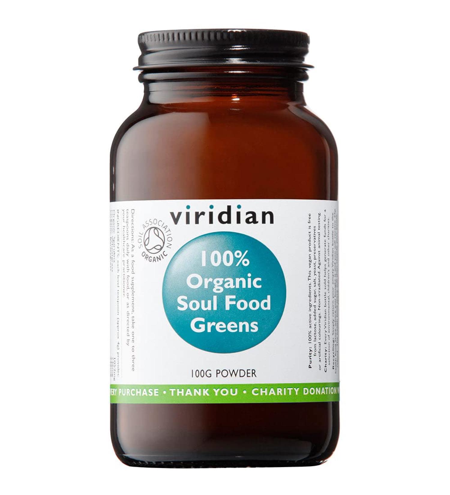 Viridian Organic Soul Food Greens Powder 100g