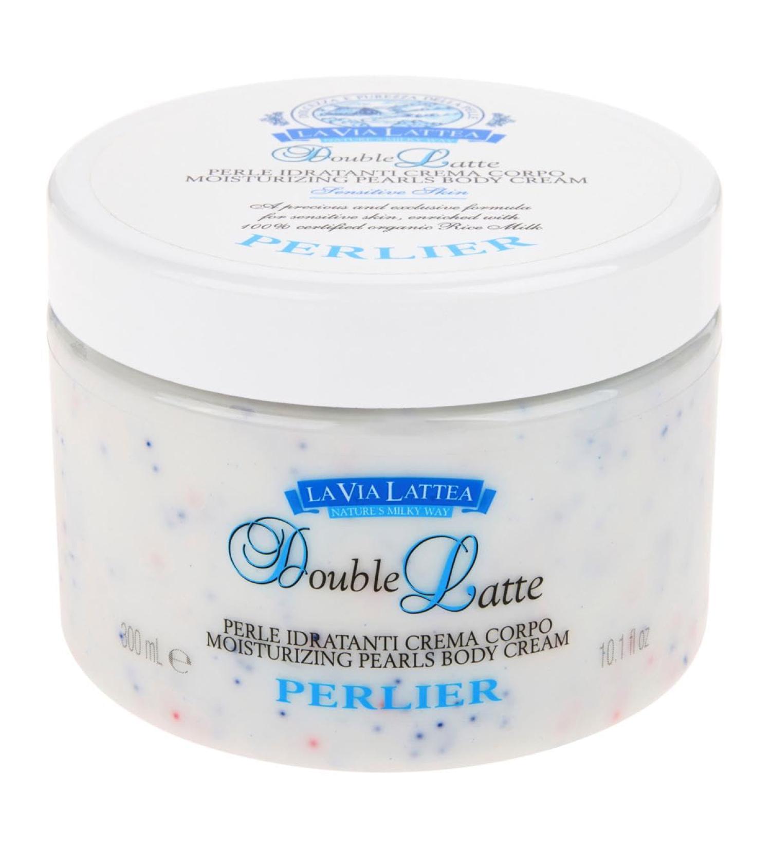 Perlier Double Latte Nourishing Pearl Body Cream 10.1 oz.