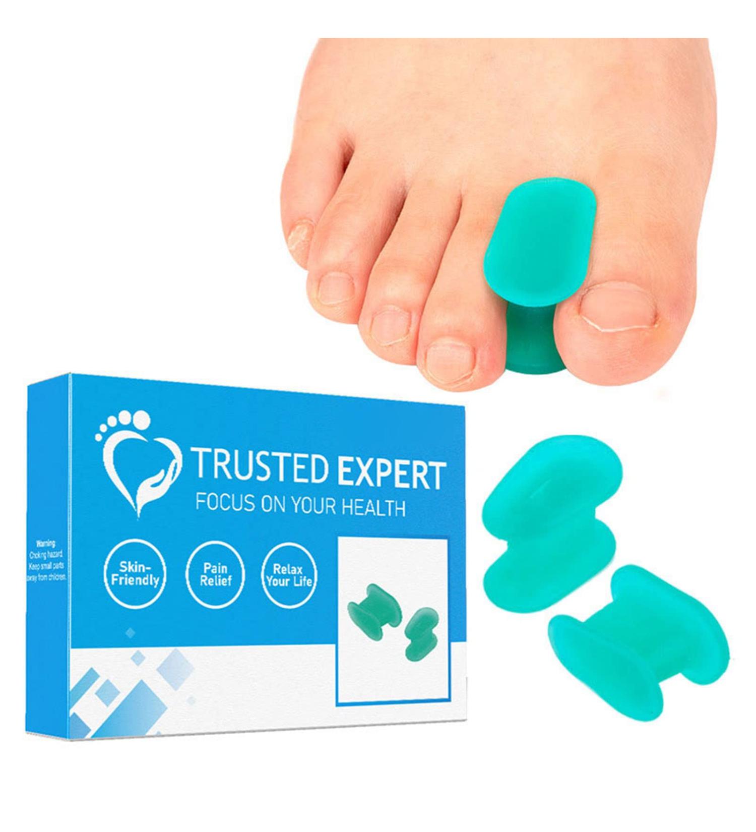 Soft Silicone Toe Separator Hallux Valgus Bunion Corrector - Foot Care Tool - Buy Online on GoSupps.com