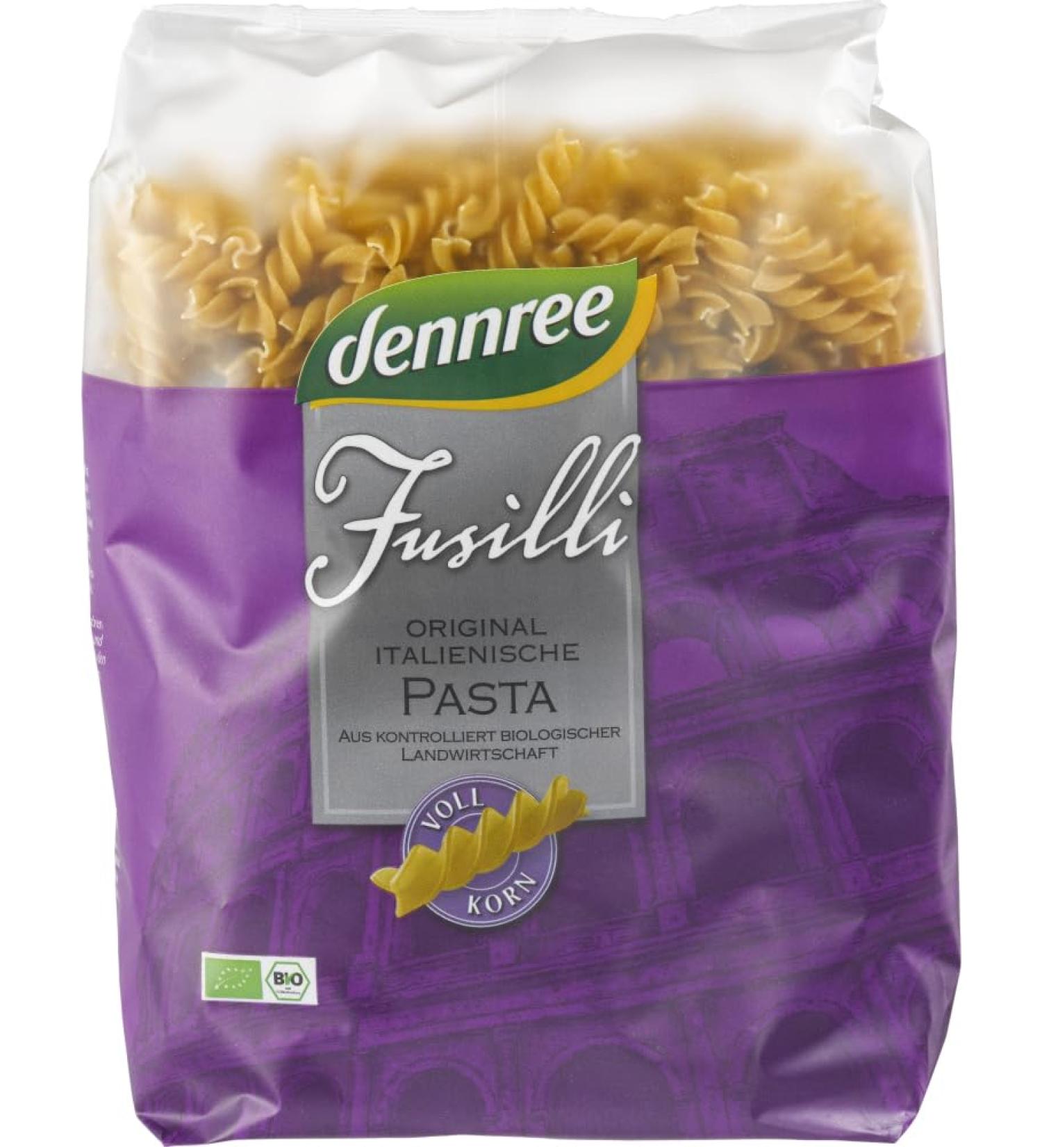 dennree dennree Organic Whole Wheat Fusilli (1 x 1 kg)