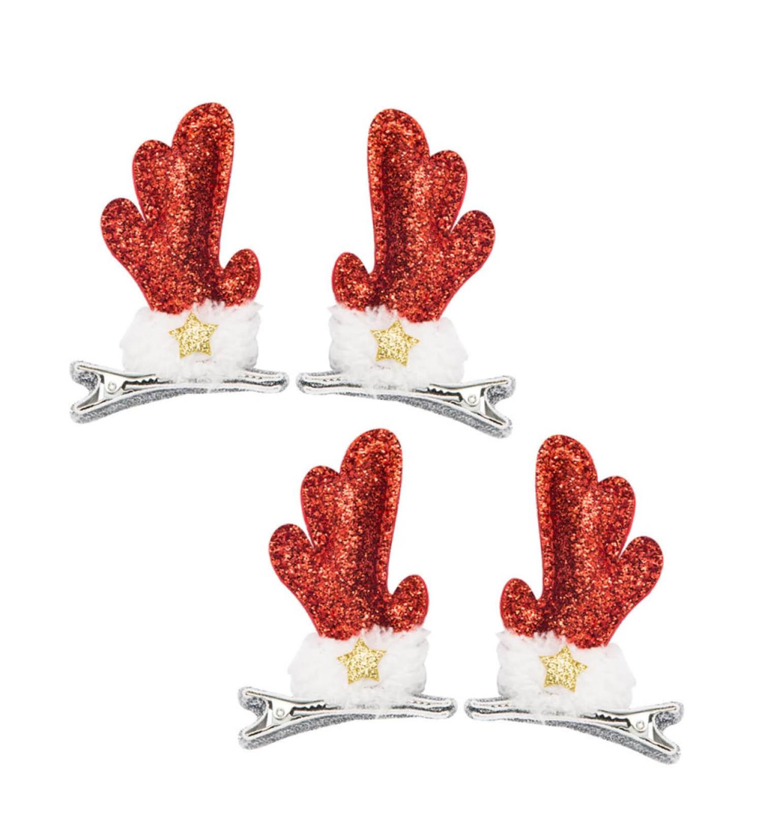 minkissy 2 Pairs Elk Sequin Barrette Reindeer Hair Pin Christmas Mini Headdress Xmas Costume Hair Clip Holiday Party Hair Clips for Kids Christmas Hairpin Gift Sequins Girl Fabric - Buy Online on GoSupps.com