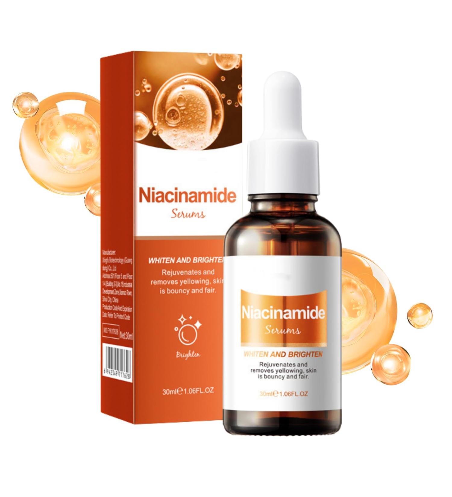 Whitening Niacinamide Serum - Face Serum for Women - Hyaluronic Acid Serum for Face - Skin Care for Dark Spot Correcting Glow Serum - Face Serum for Anti-Ageing and Wrinkles (30ml) - Buy Online on GoSupps.com